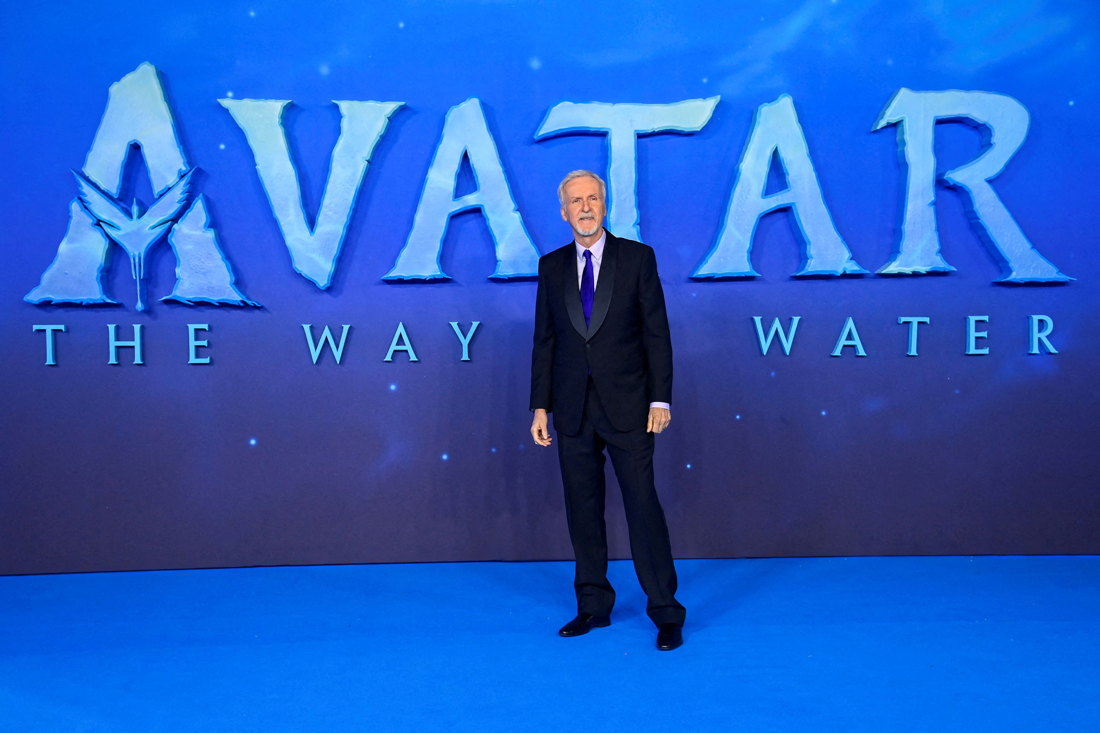 Režisér James Cameron na světové premiéře druhého Avatara
