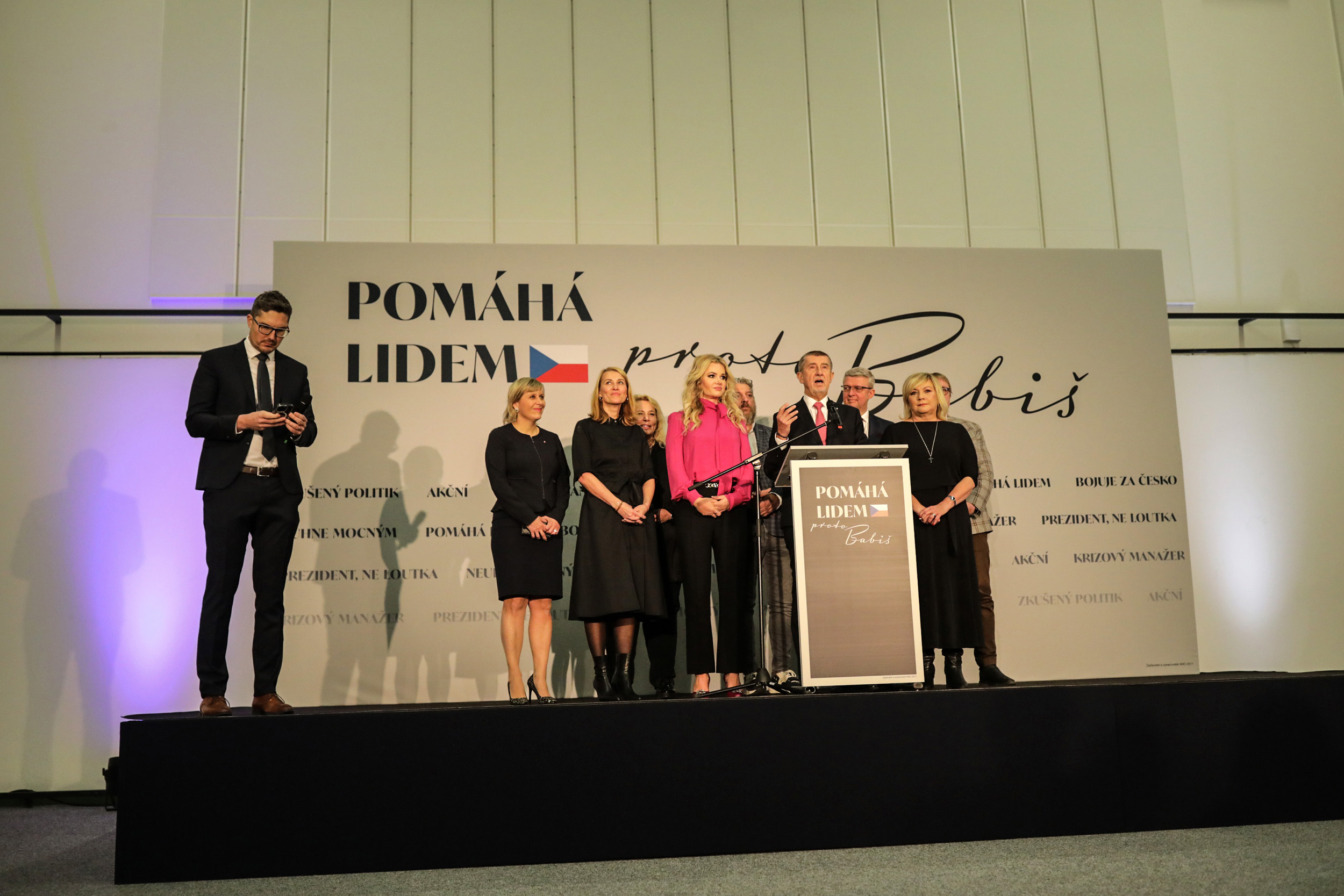 První kolo prezidentských voleb ve štábu ANO