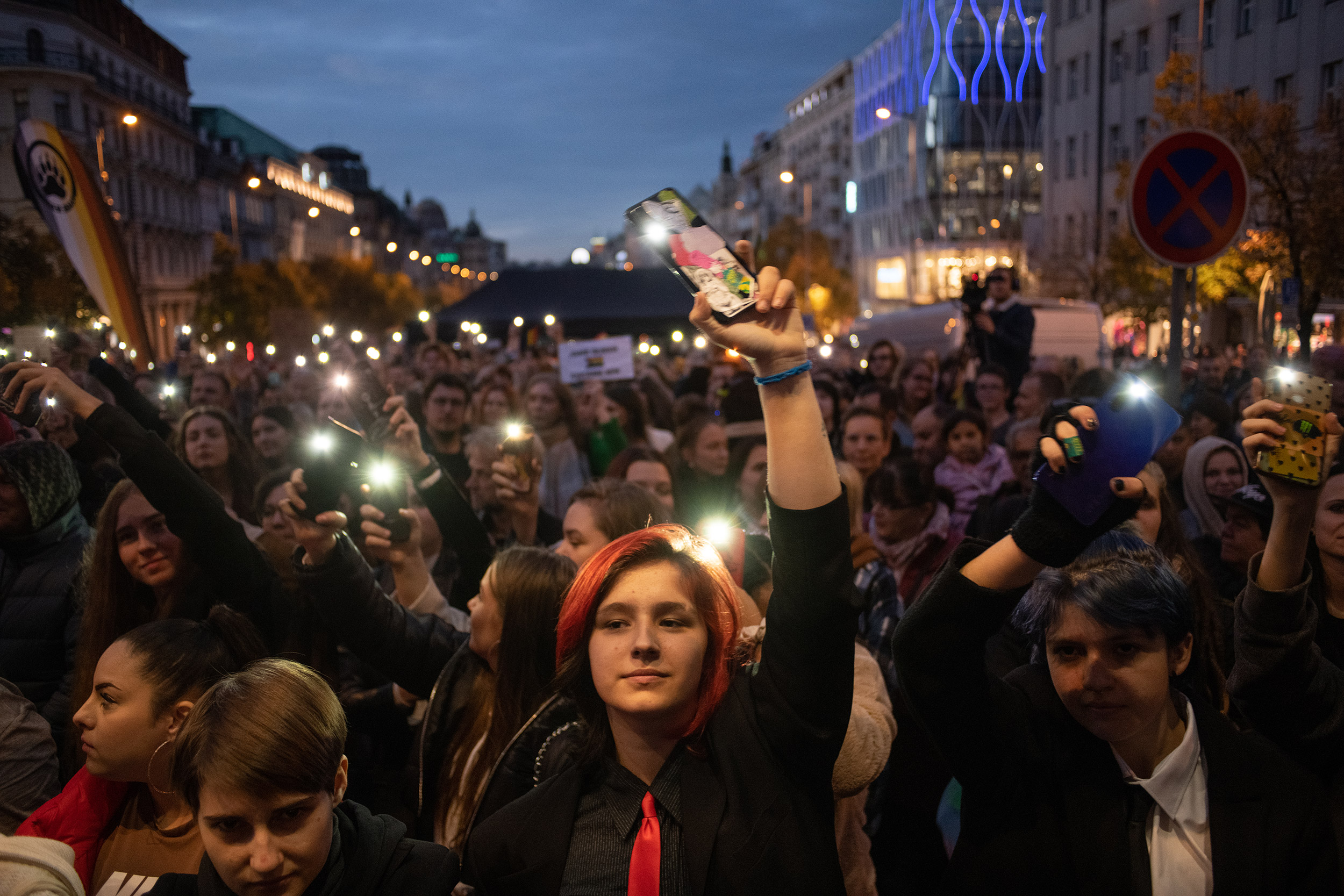 Václavské náměstí, Praha, 26.10.2022