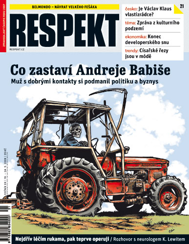 Obálka časopisu Respekt 21/09