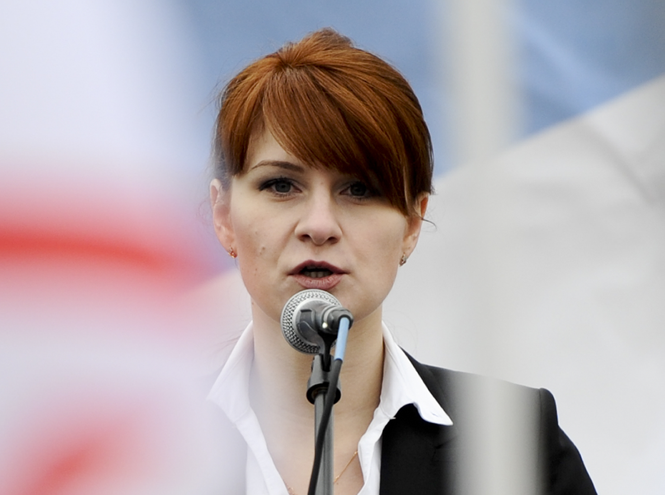 Maria Butina v roce 2013 jako šéfka ruské střelecké asociace