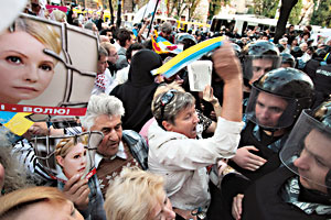 Tymoshenko styles herself as a kind of postmodern incarnation of the passionate Joan of Arc.