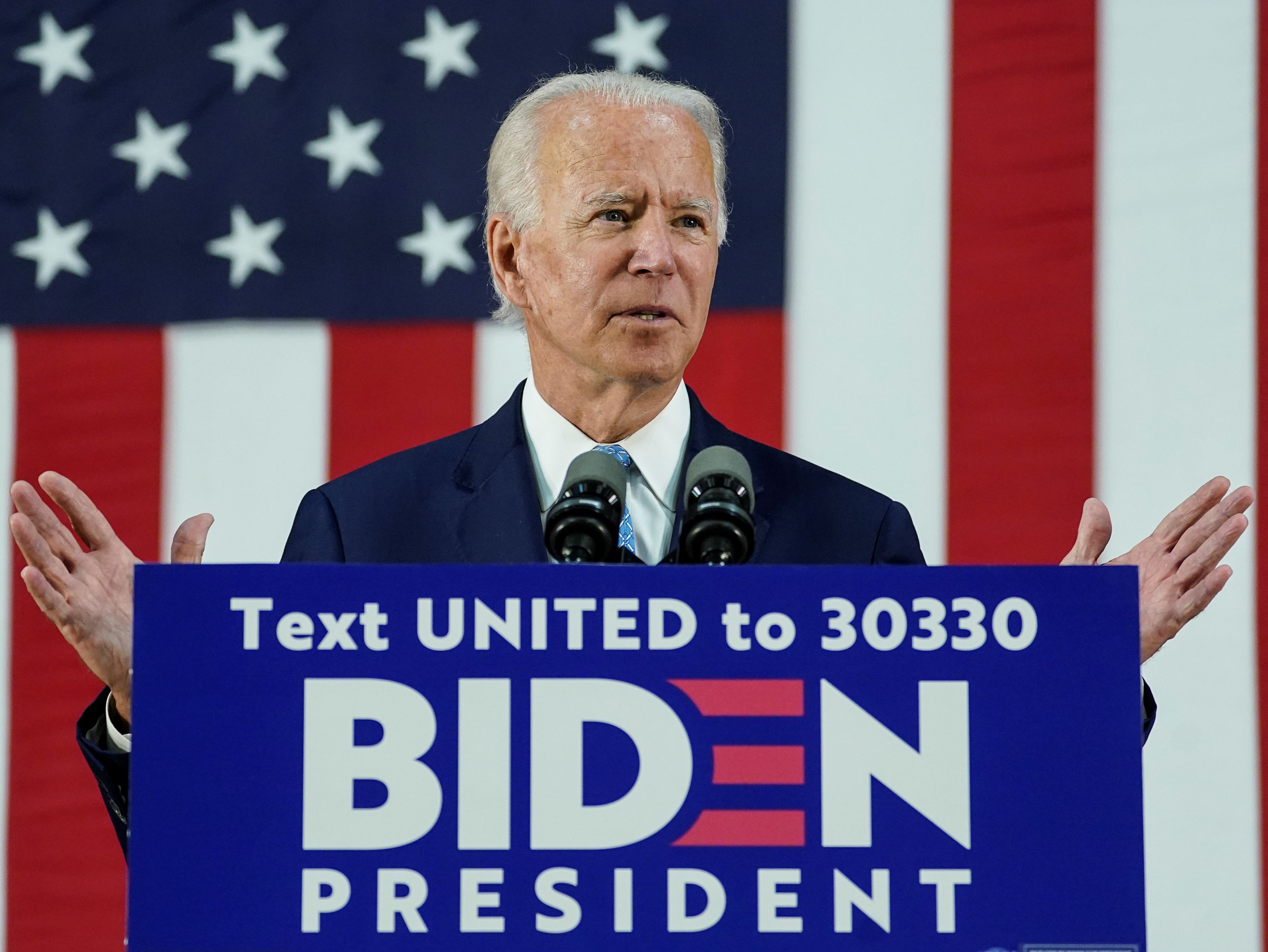 Bývalý viceprezident a demokratický kandidát Joe Biden