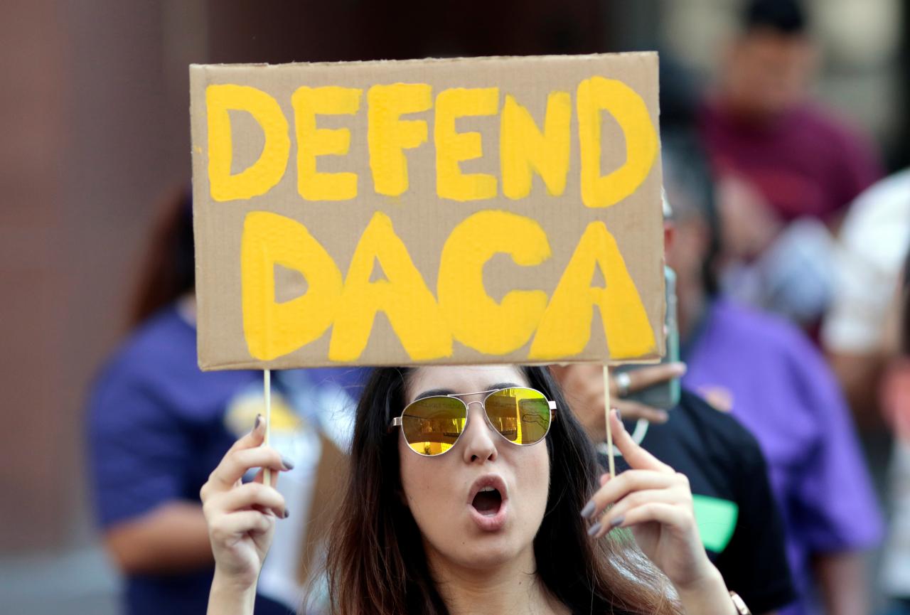 Demonstrace proti zrušení DACA