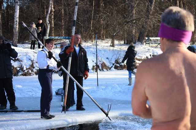 Cold Plunge for the Homeless in Moscow