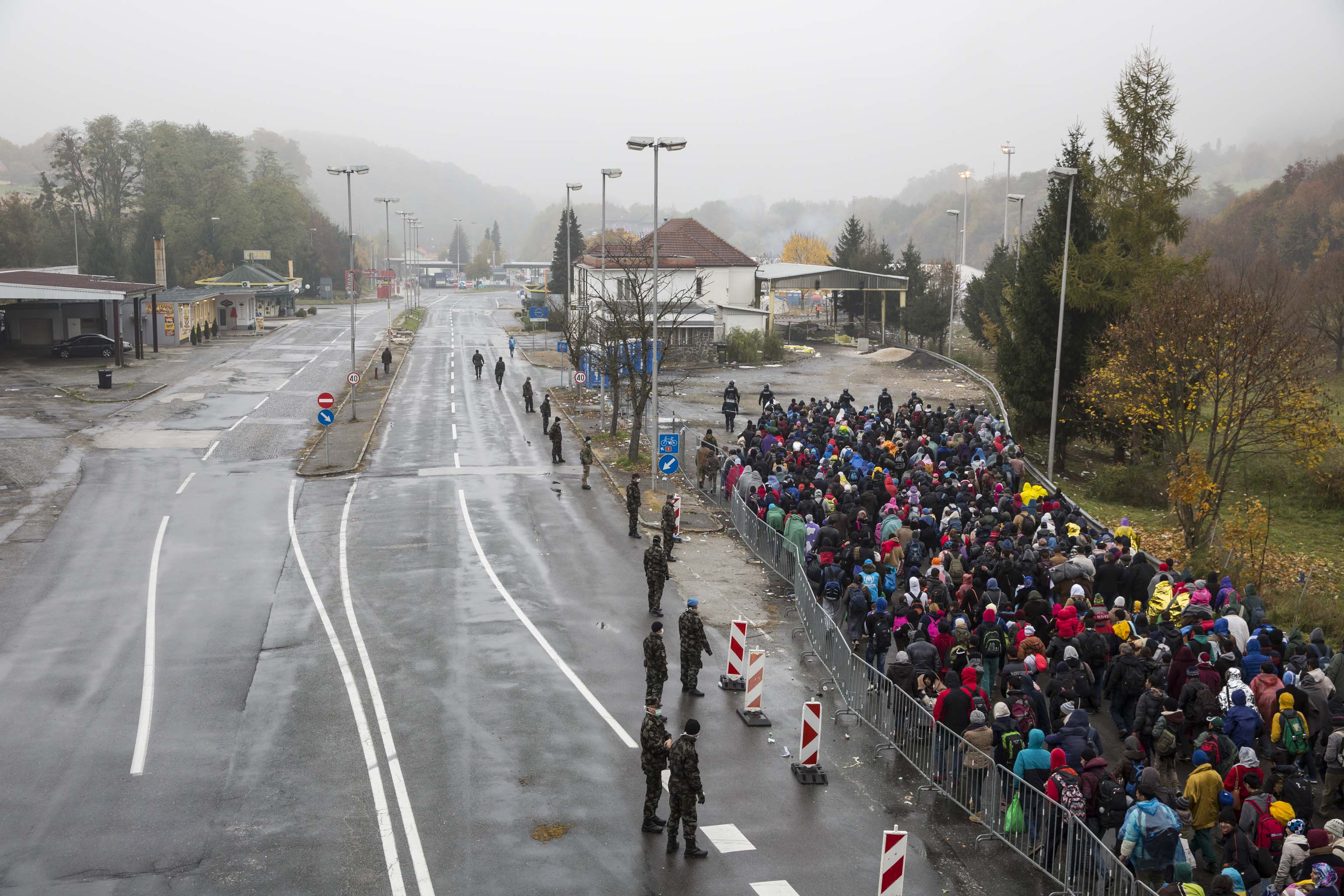 Tábor na slovinsko-rakouské hranici, Šentilj, Slovinsko