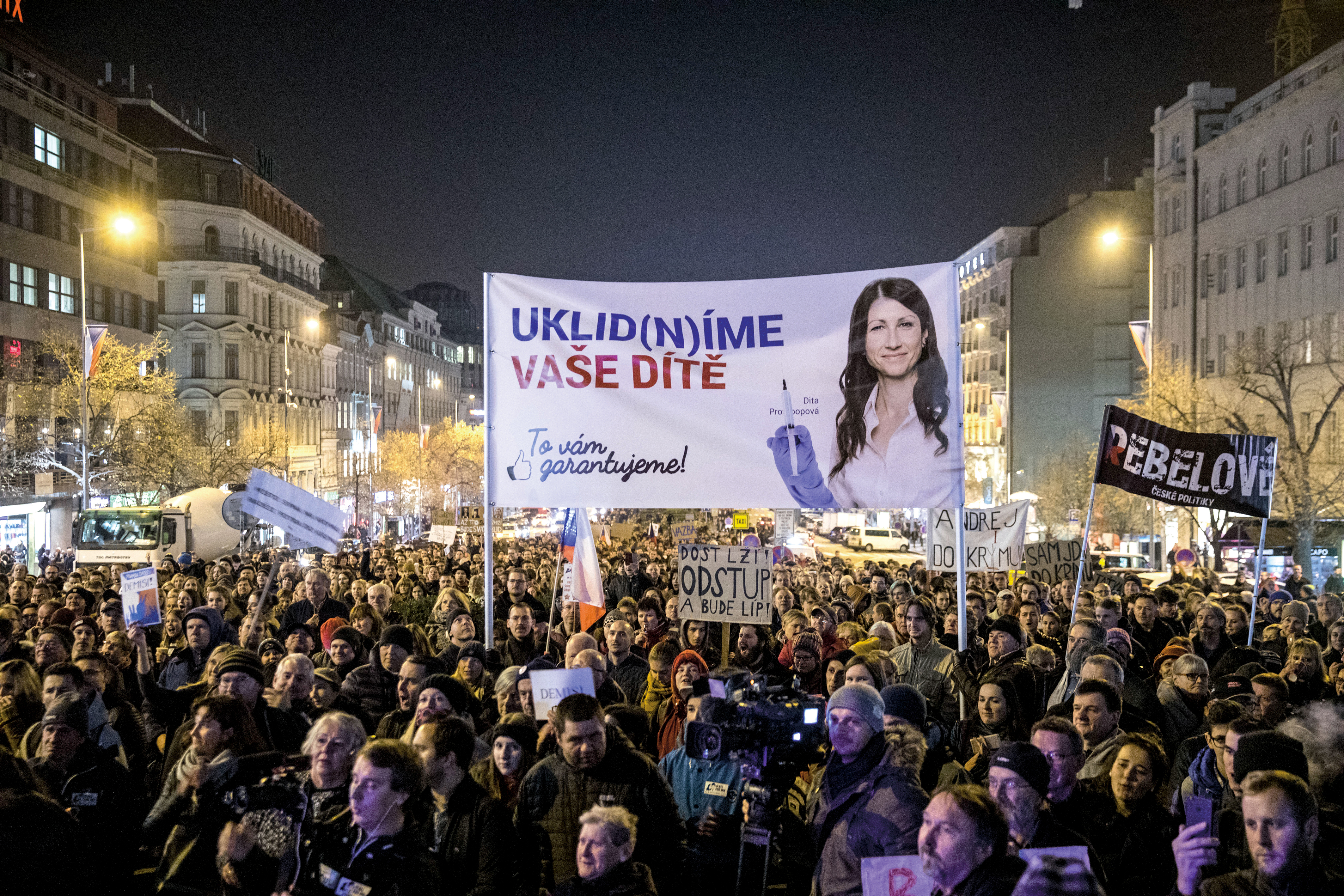 Manifestace proti Andreji Babišovi