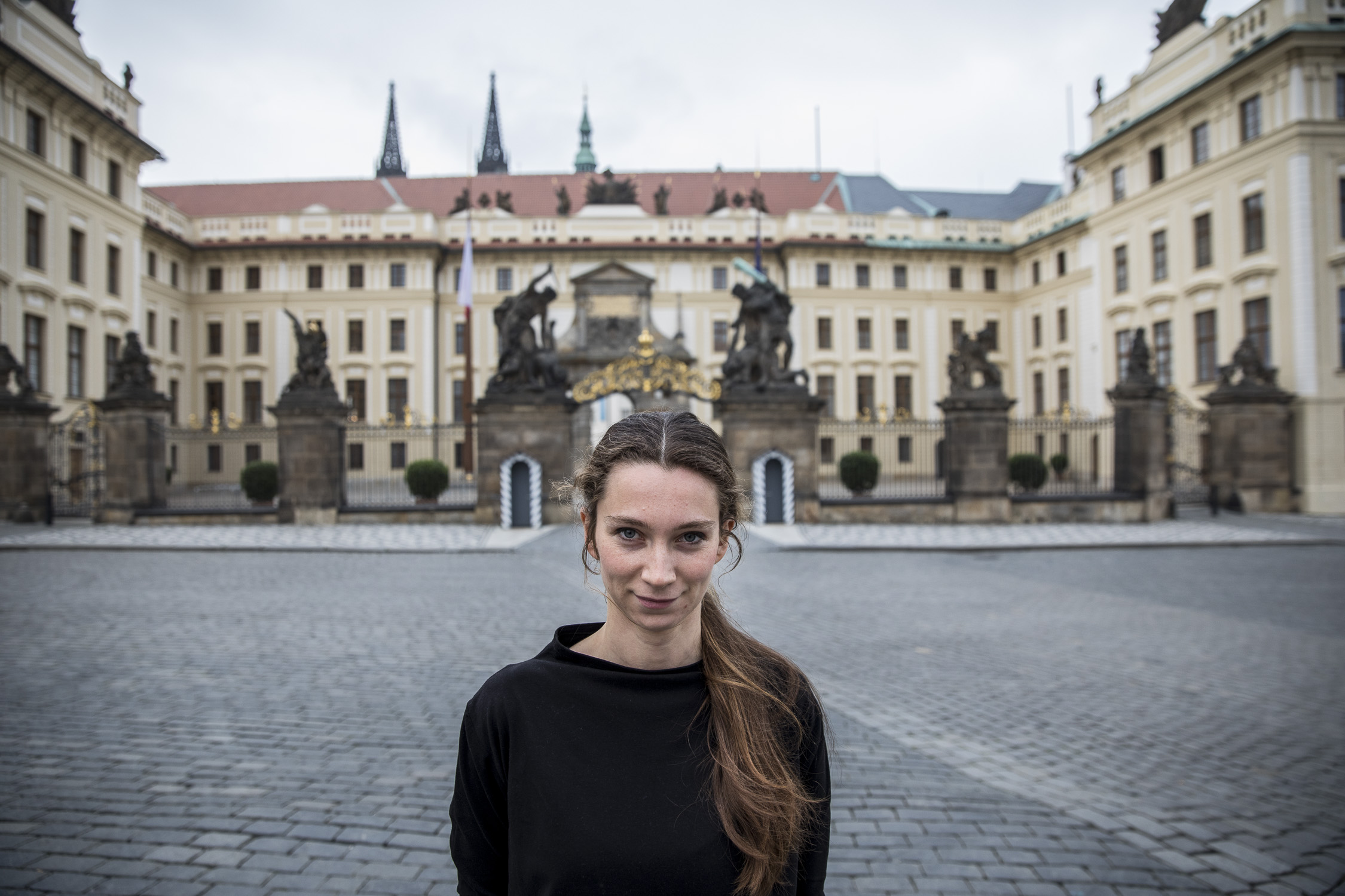 Studentka architektury na VŠUP Elena Fialková, autorka práce Redefinice Pražského hradu.
