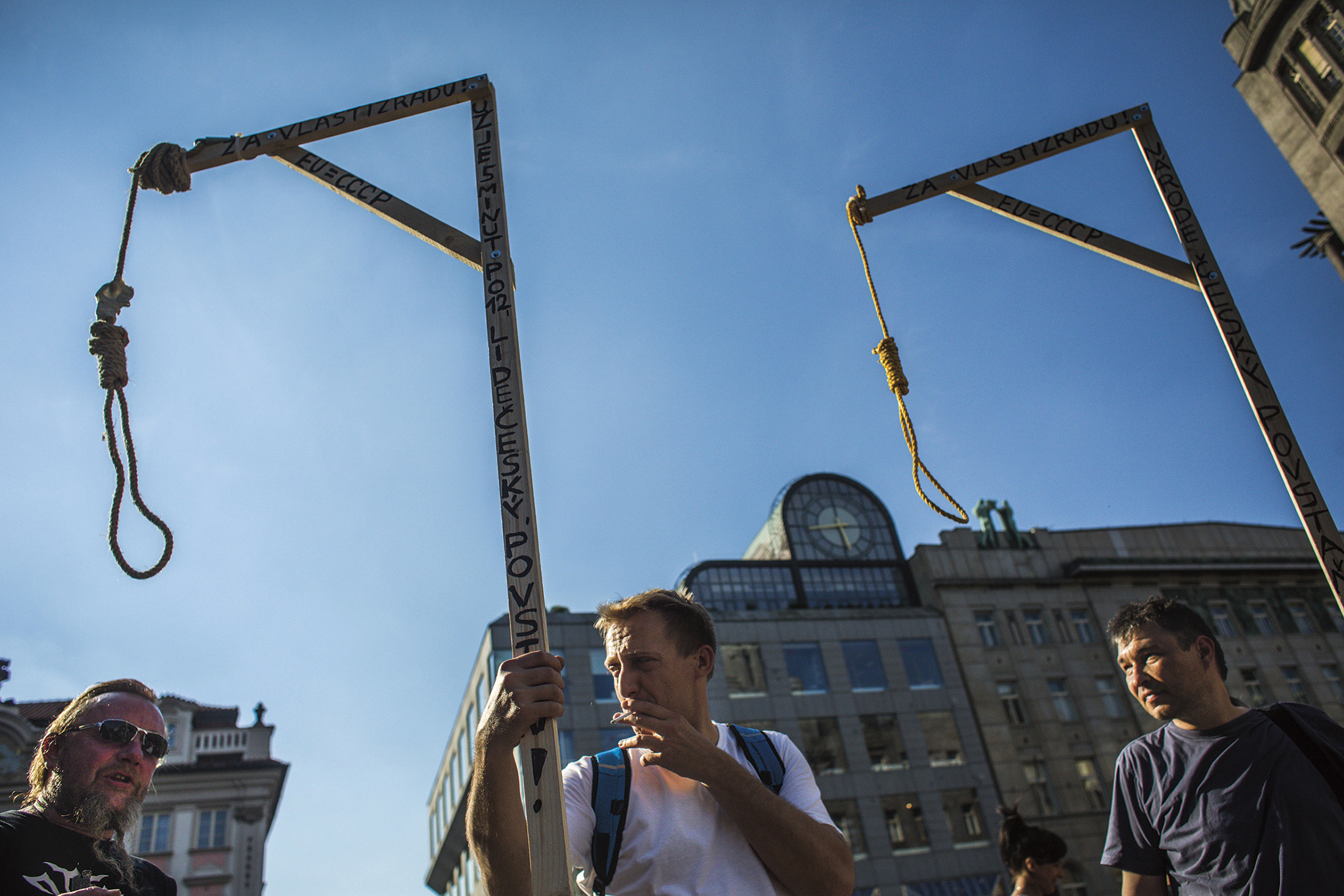 Demonstrace na Václavském náměstí, 1. července - Foto: Martin Divíšek / Deník