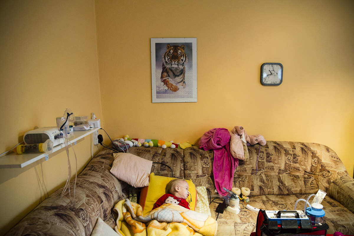 Sára Derková (2 roky), klientka mobilního hospice Ondrášek.