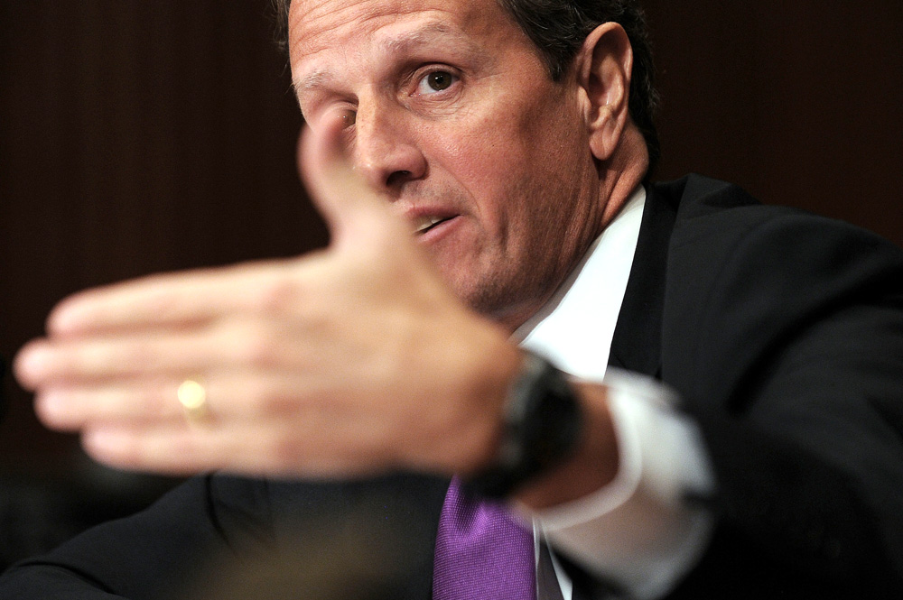 Potřebujete více peněz a trvalé reformy ekonomiky! (Timothy Geithner)