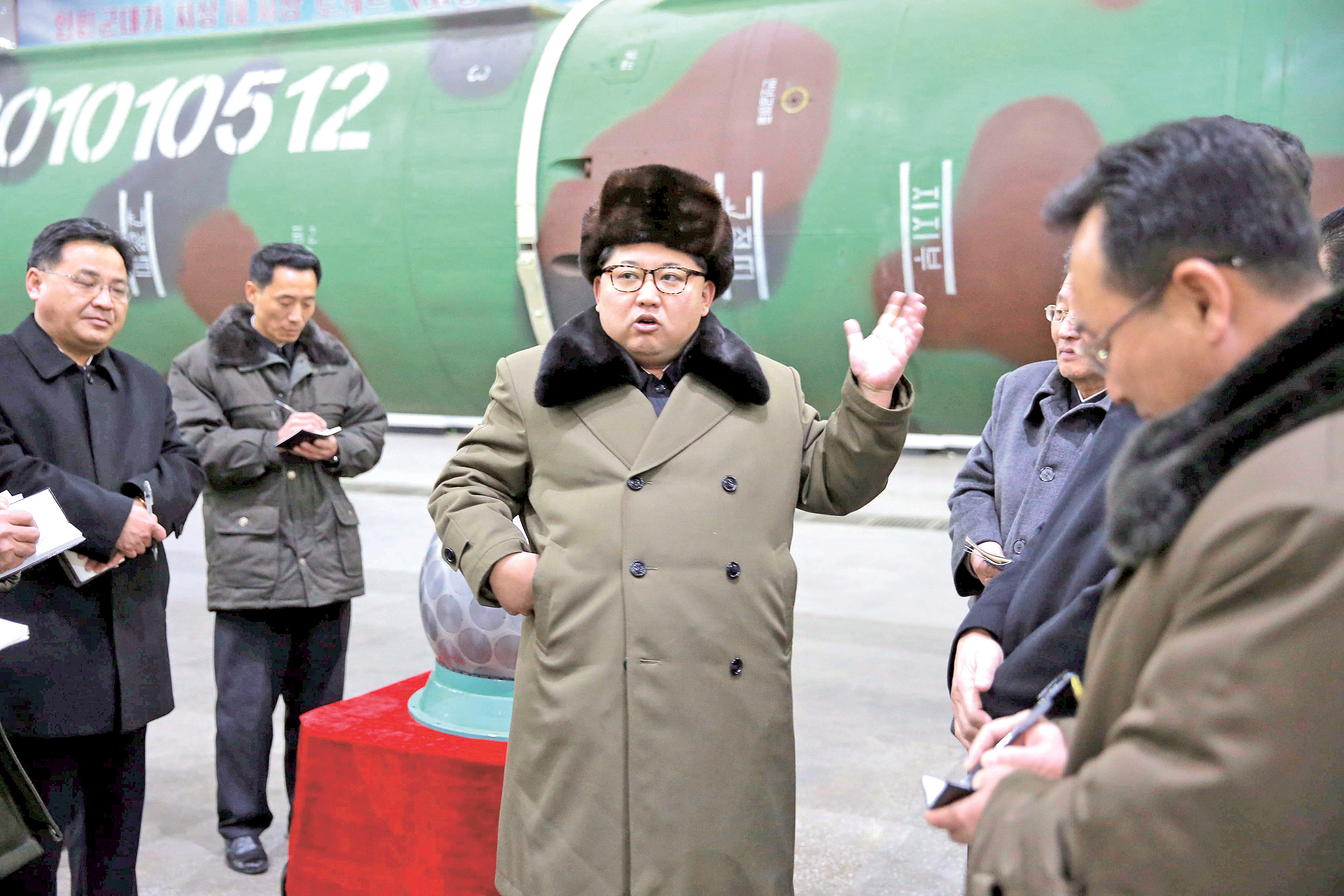 Severokorejský vůdce před testem rakety