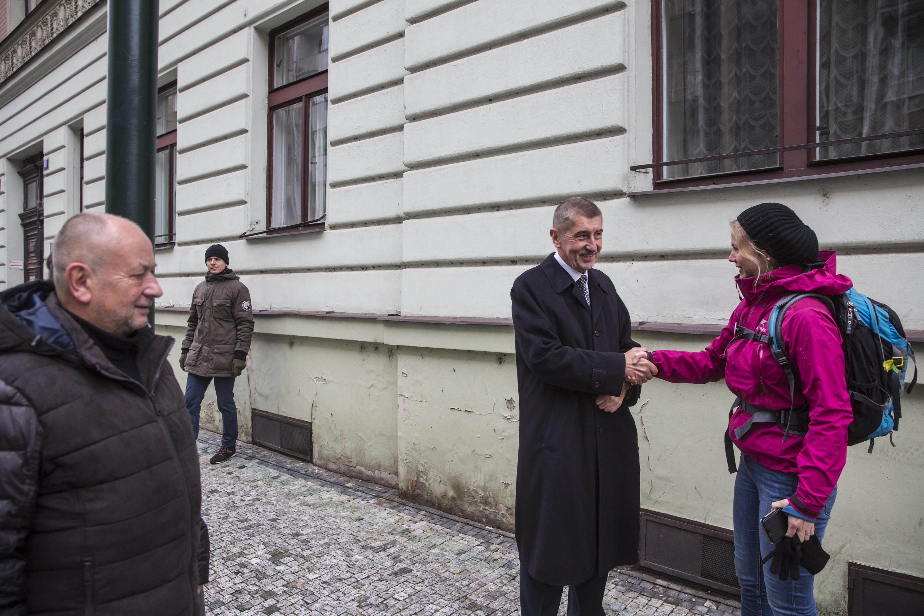 17.11.2016, Andrej Babiš, Hlávkova kolej, Praha