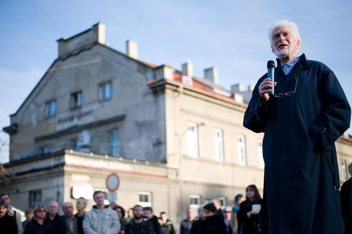 Bývalý vězeň Terezína a Osvětimi-Birkenau Toman Brod, 9. 3. 2015
