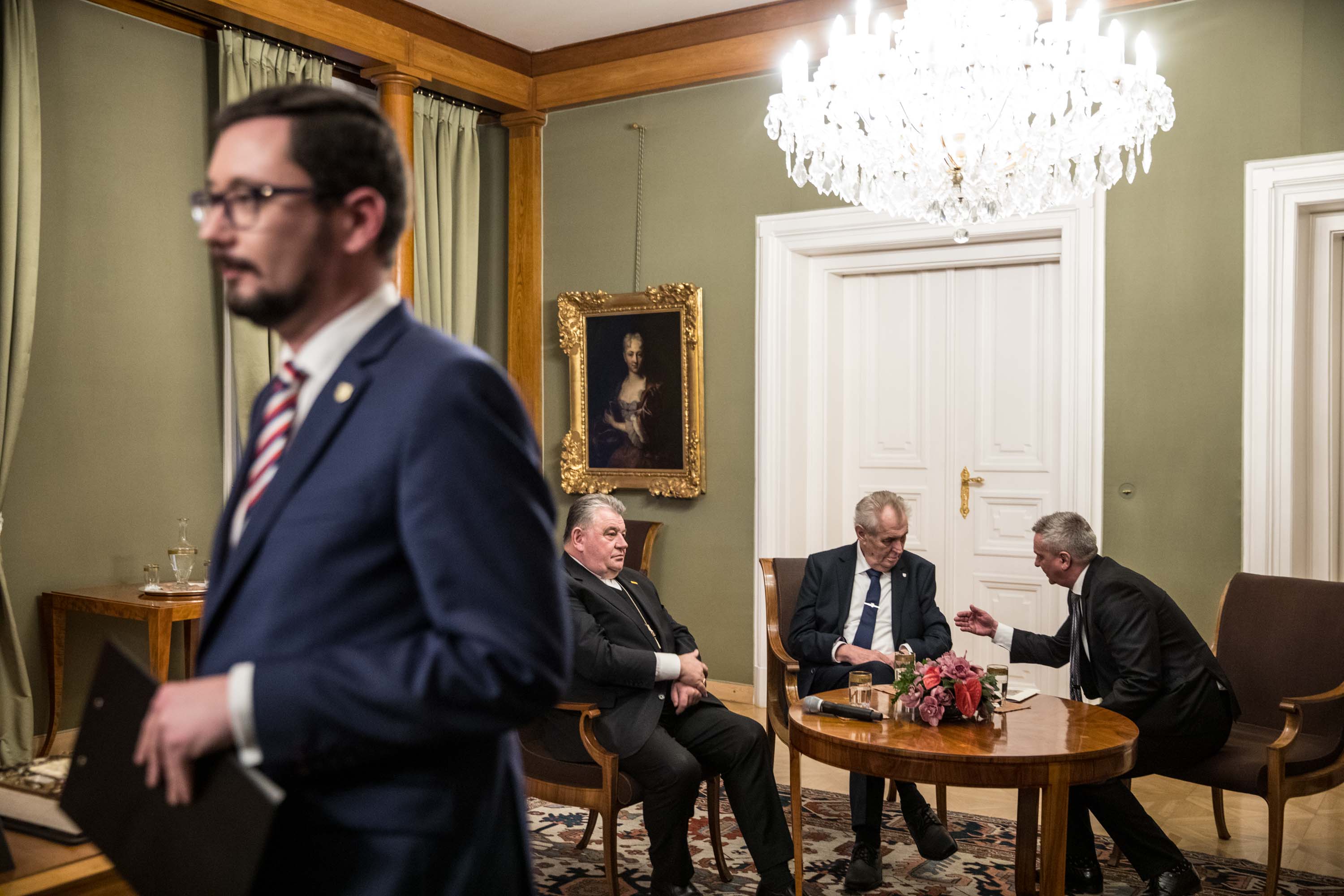 Tiskový briefing před zahájením výstavy Doteky státnosti, Praha, leden 2018