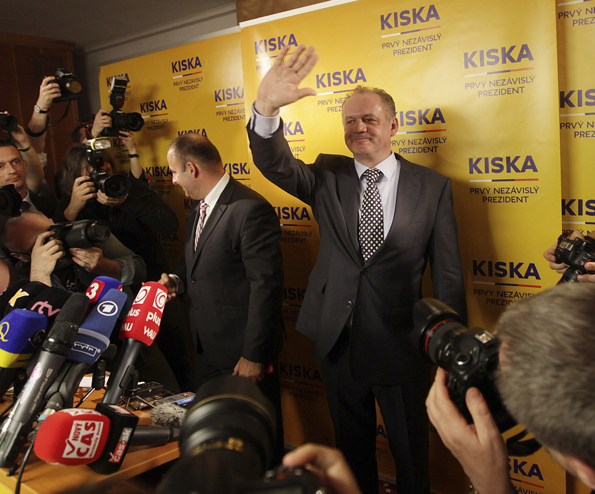 Nově zvolený slovenský prezident Andrej Kiska děkoval svým voličům