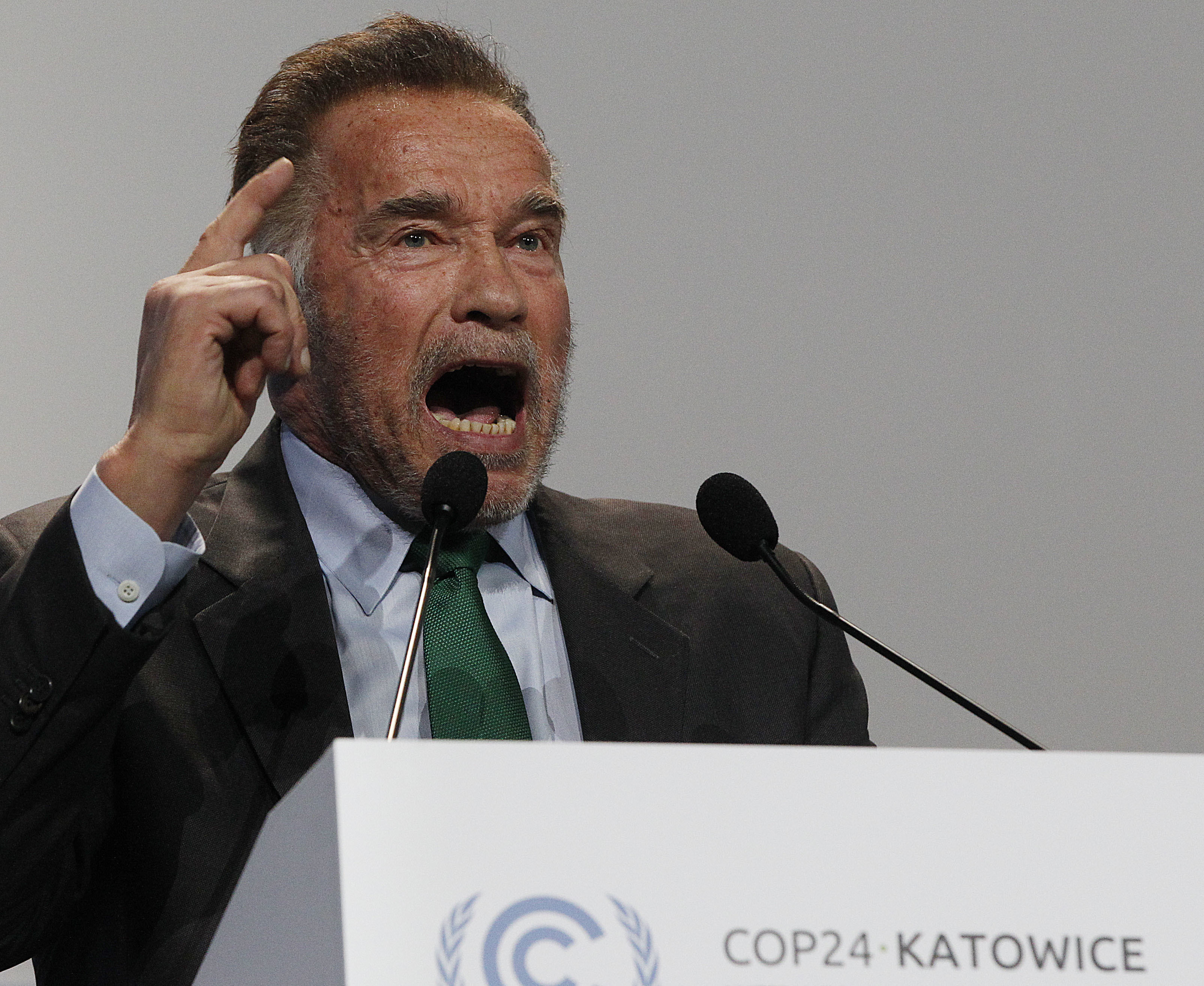 Arnold Schwarzenegger na zahájení klimatické konference 
