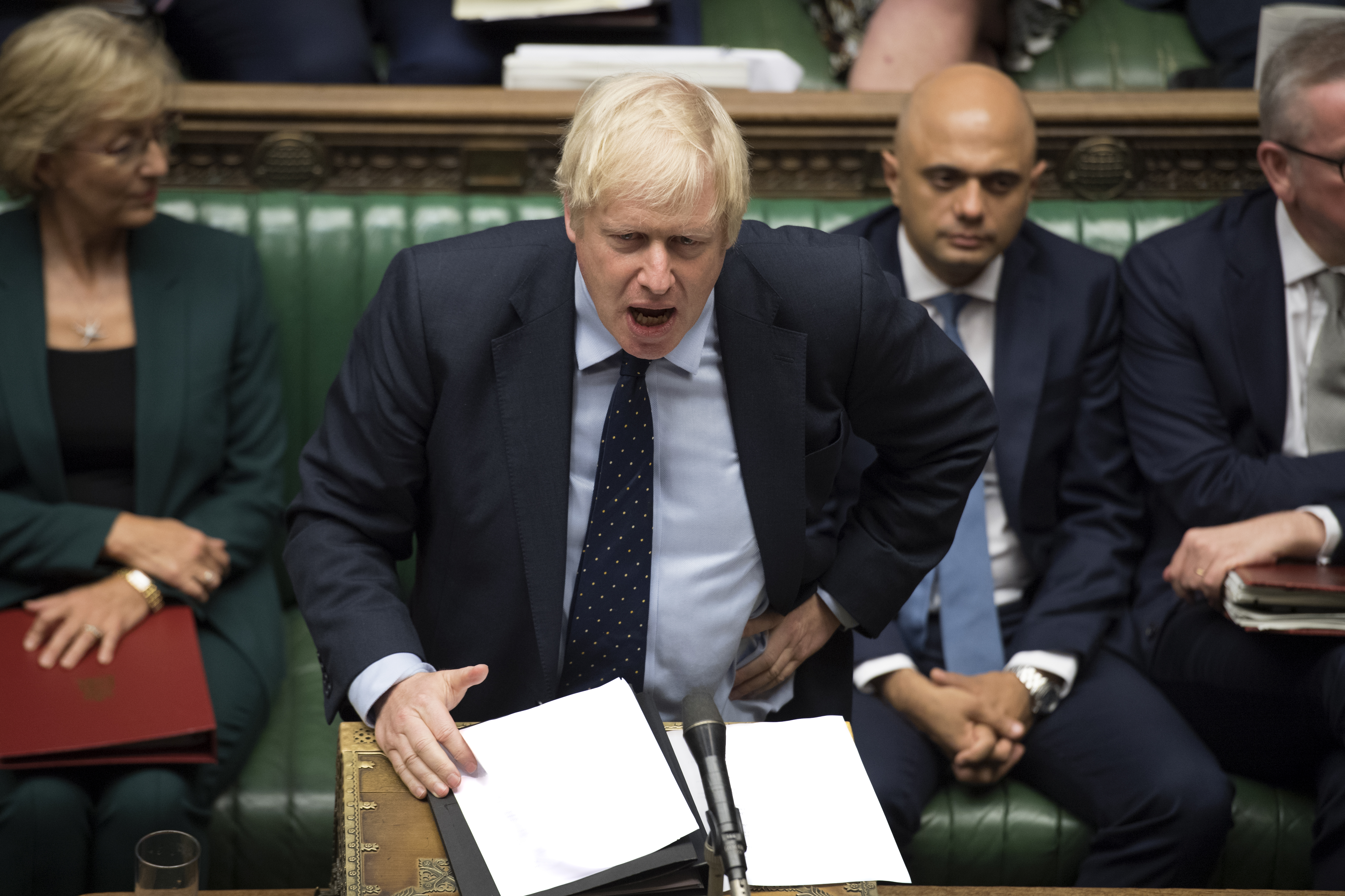 Boris Johnson v parlamentu