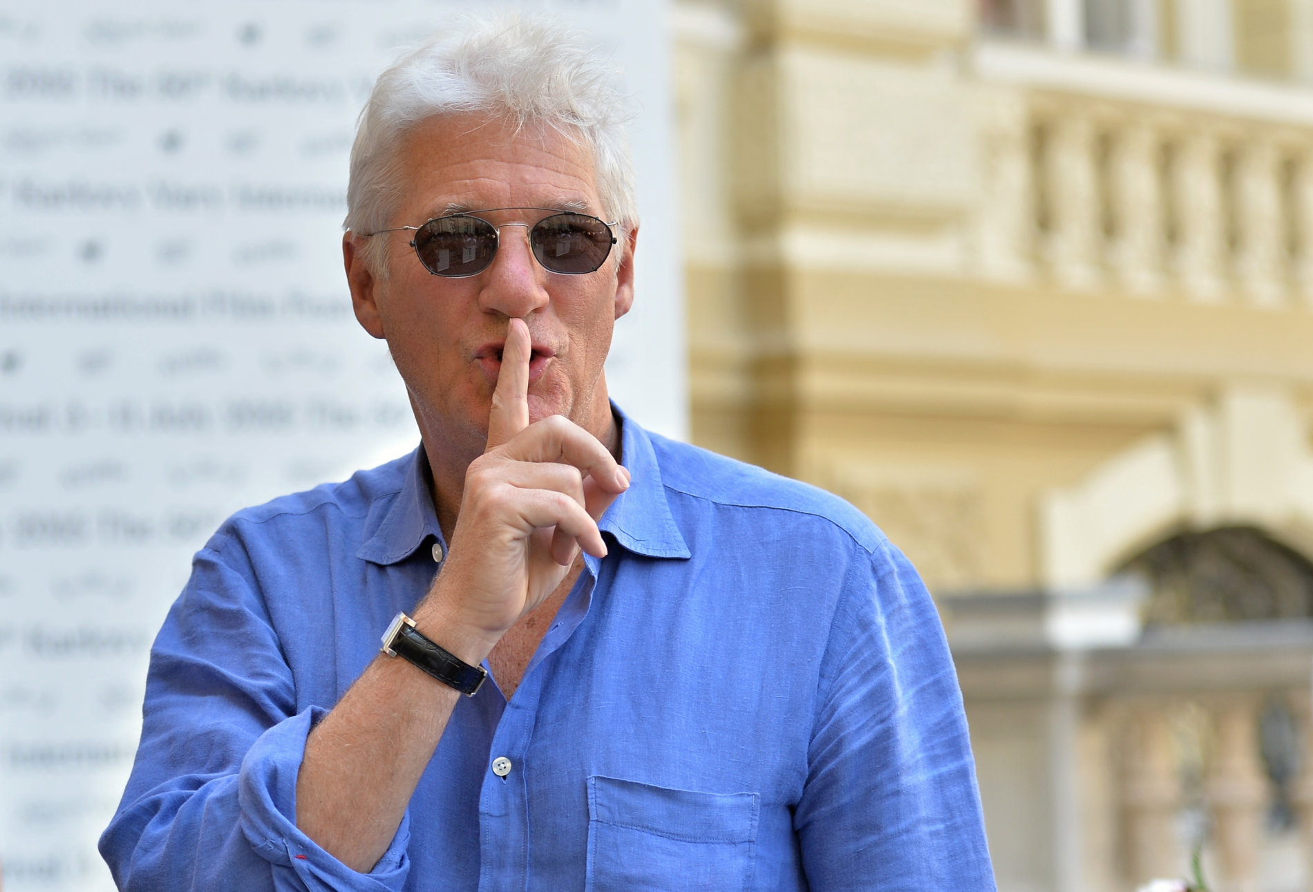 Richard Gere na snímku z Karlových Varů.