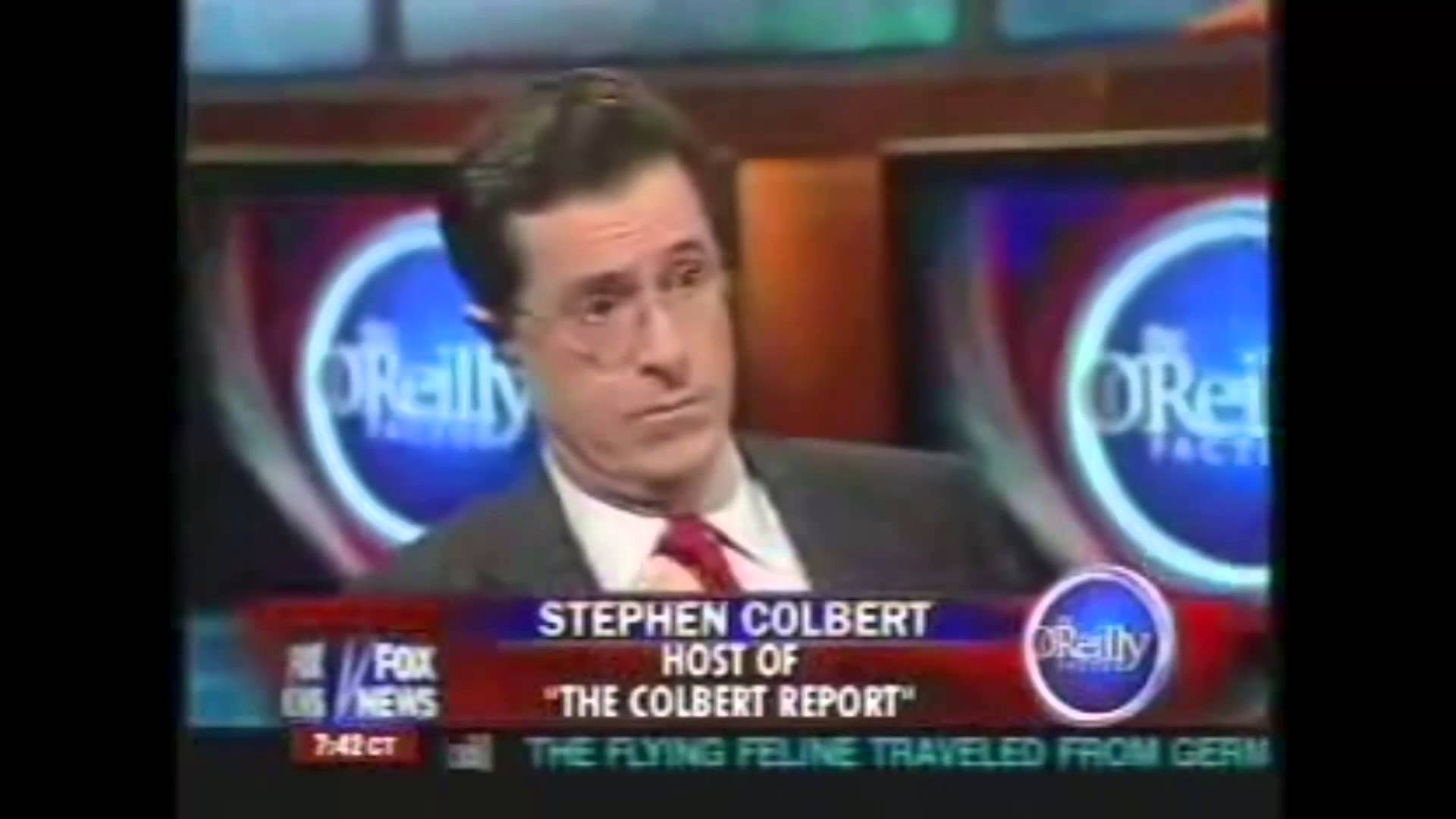 Stephen Colbert mocks Bill O'Reilly to his face