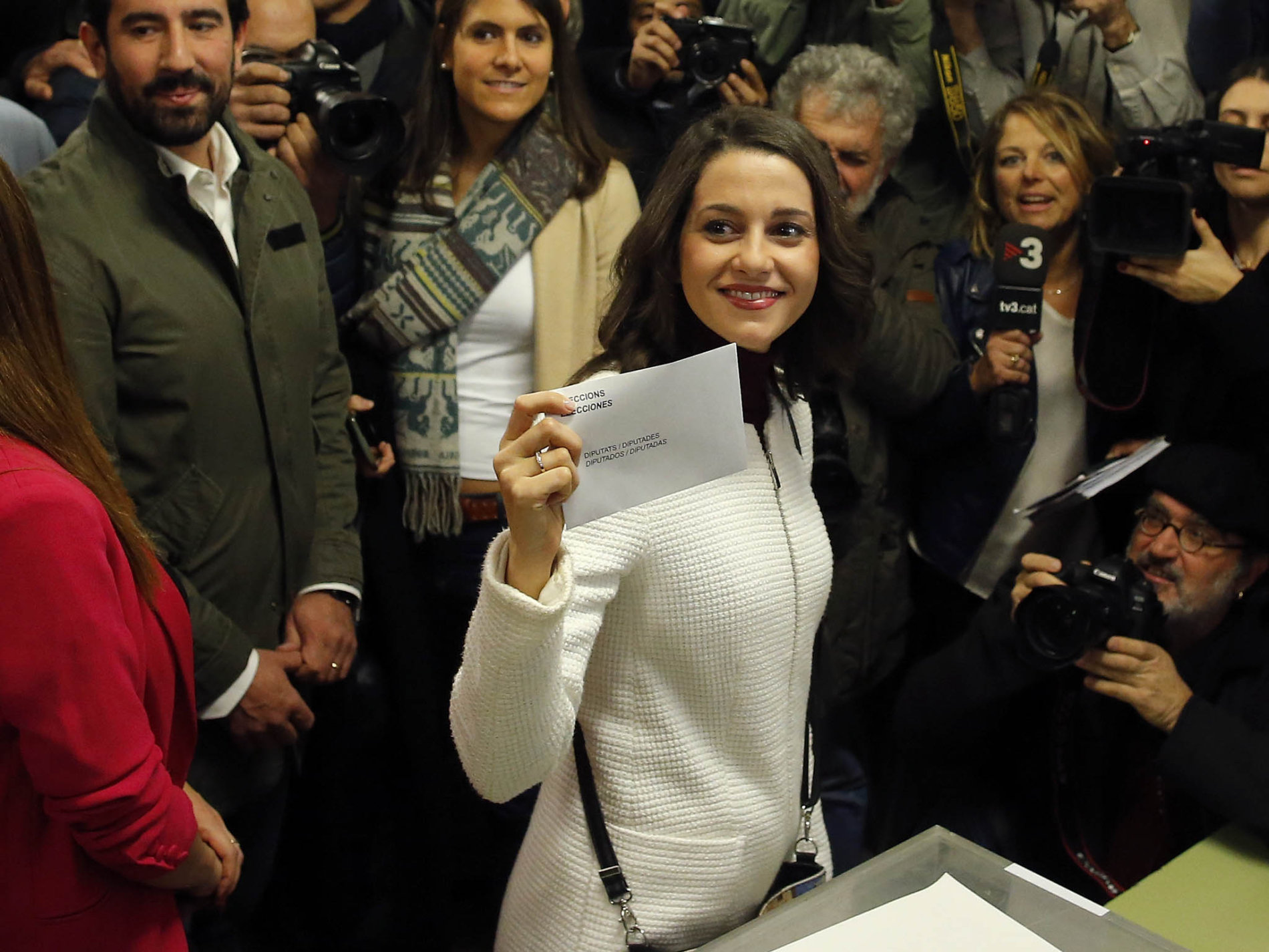 Šéfka katalánských Občanů Inés Arrimadas