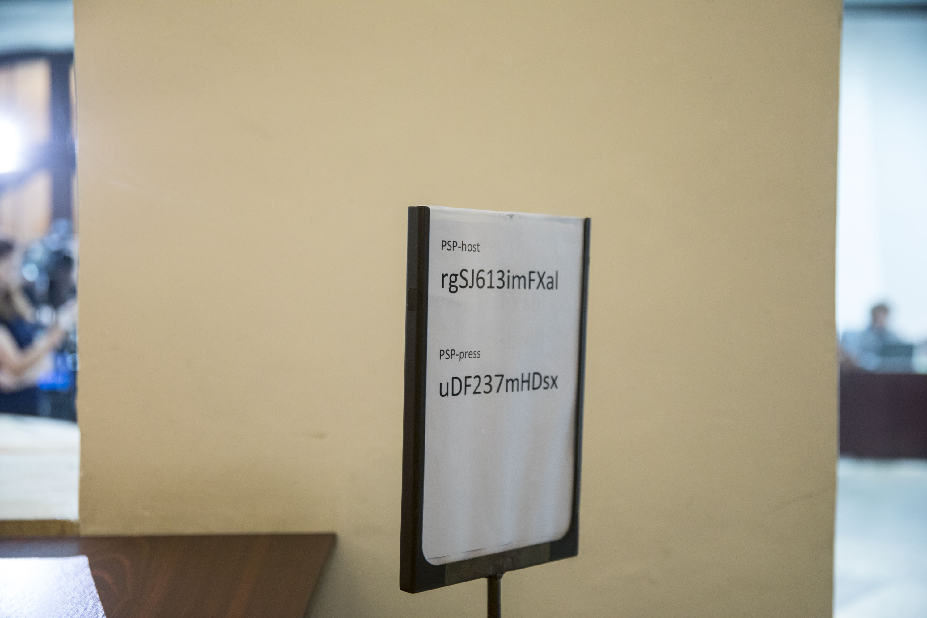 Kód k wifi.