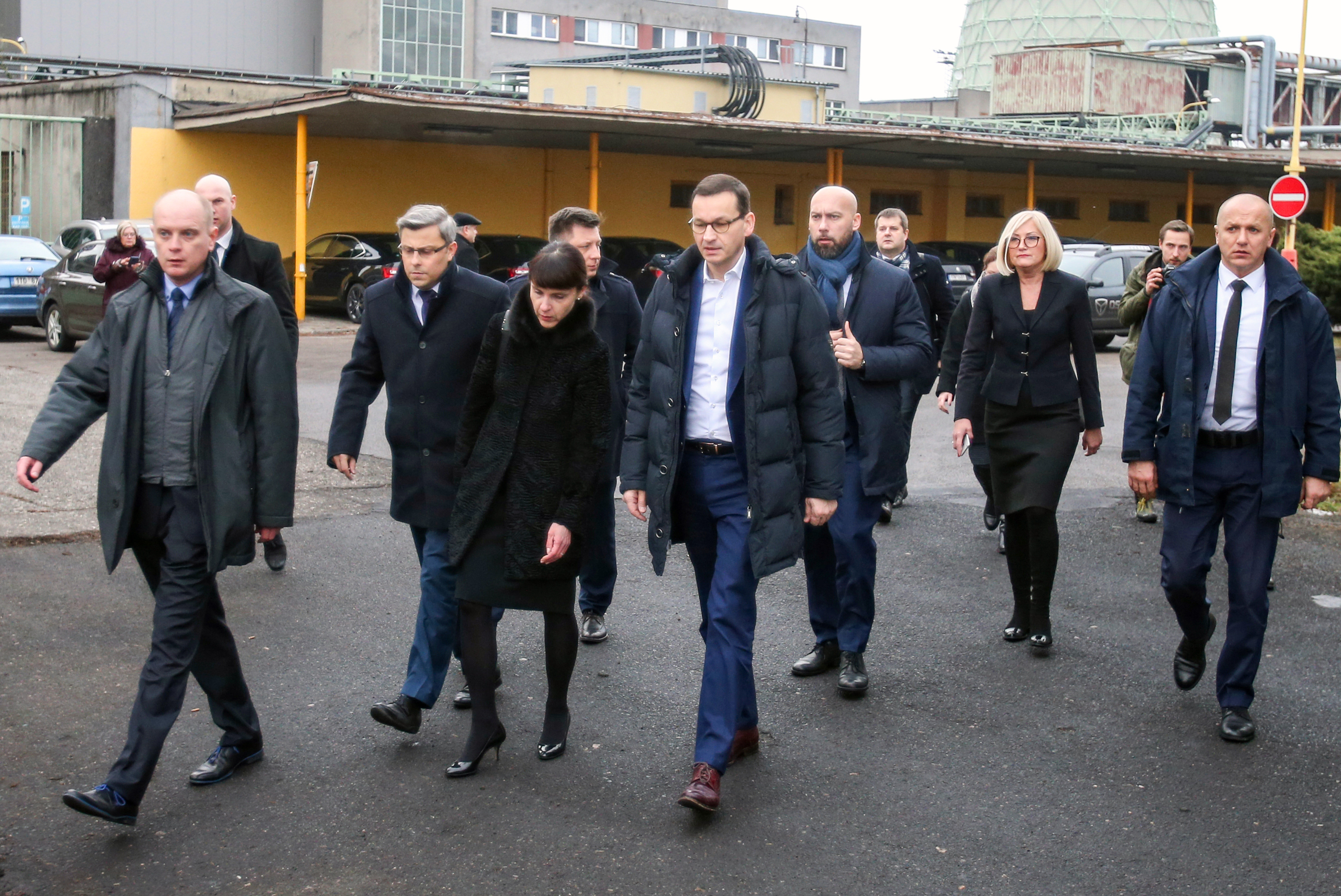 Polský premiér Mateusz Morawiecki navštívil důl ČSM