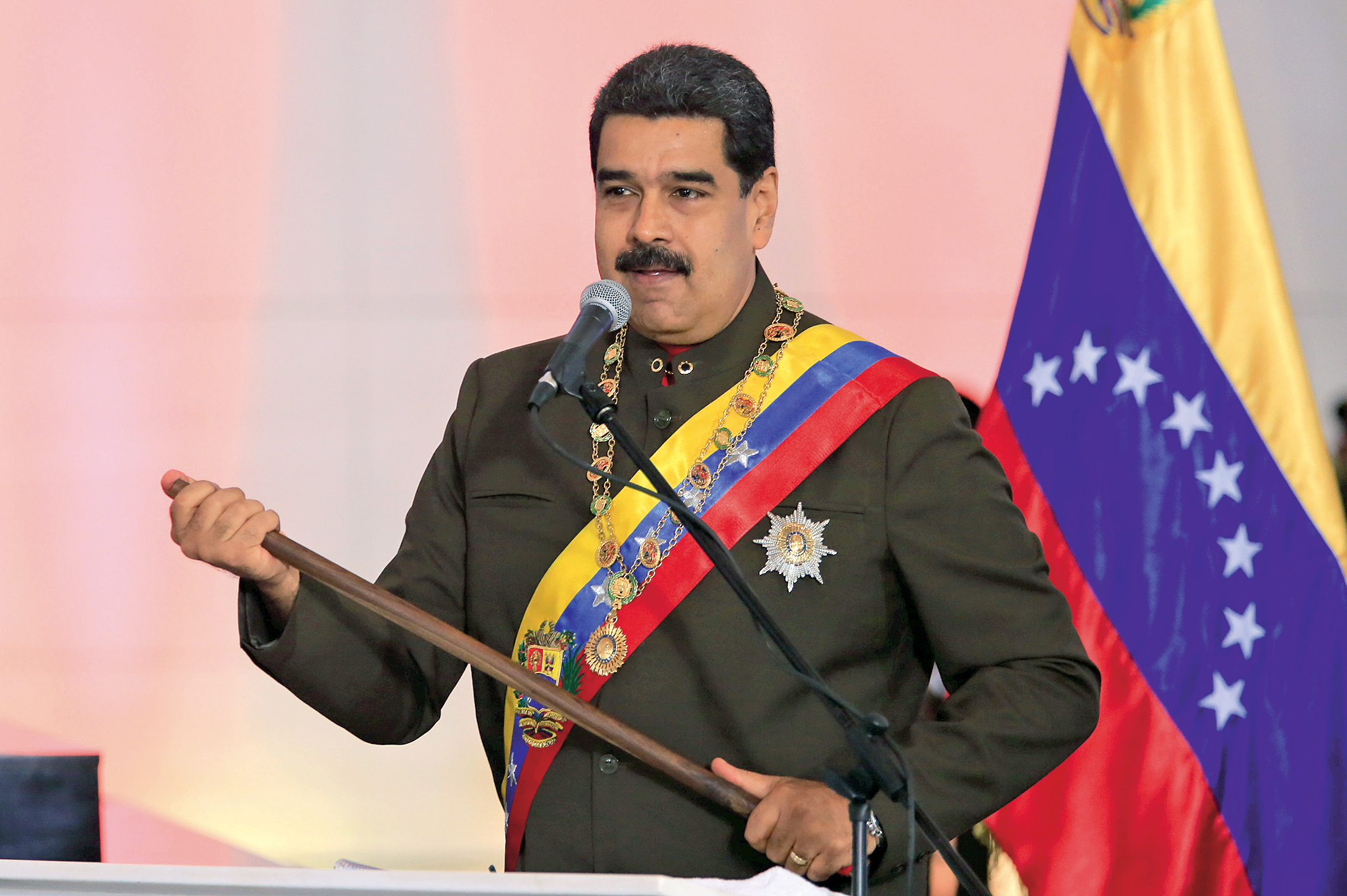 Venezuela's President Nicolas Maduro speaks during a ceremony at the National Pantheon in Caracas, Venezuela, July 15, 2017. Miraflores Palace/Handout via REUTERS ATTENTION EDITORS - THIS PICTURE WAS PROVIDED BY A THIRD PARTY. - RTX3BM74