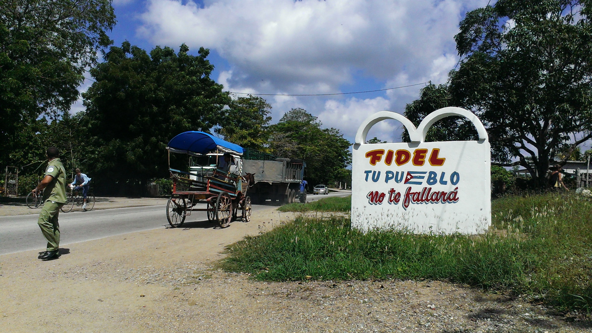 "Fidel, tvoje země tě nezradí"