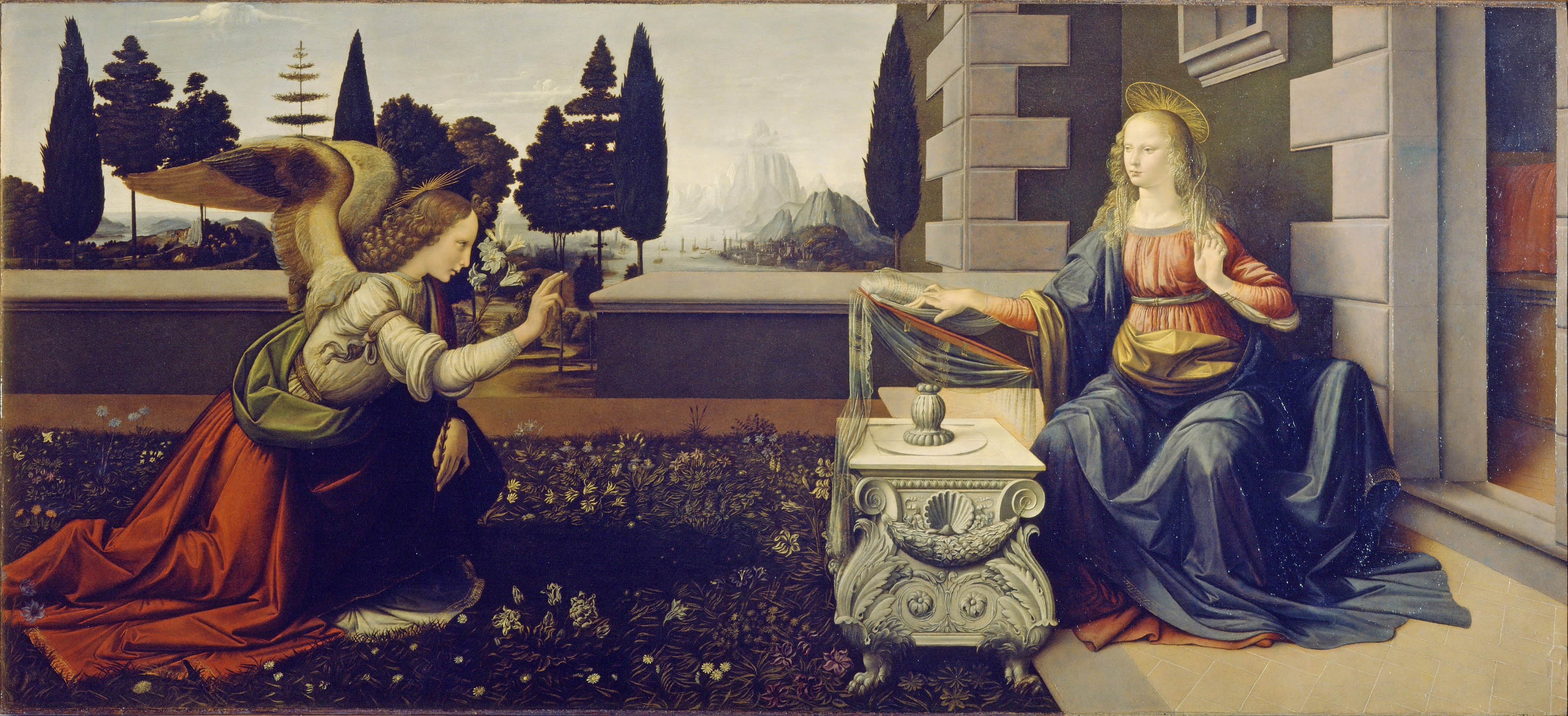 Leonardi Da Vinci: Zvěstování Panny Marie