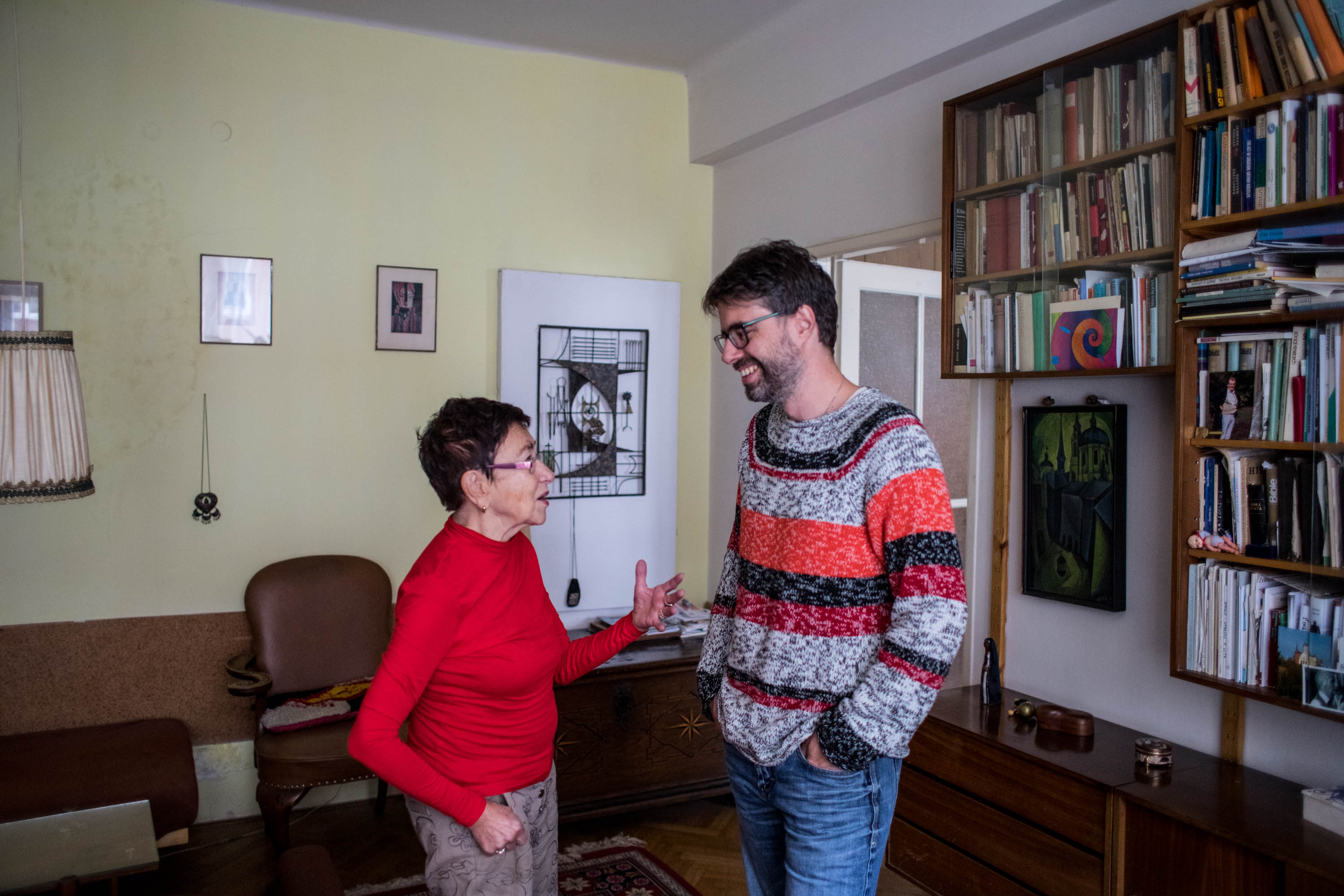 Jiřina Šiklová a Petr Třešňák, září 2018