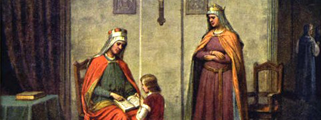 Jen se uč, Václave, jednou se ti to bude hodit. (Sv. Václav s babičkou Ludmilou)