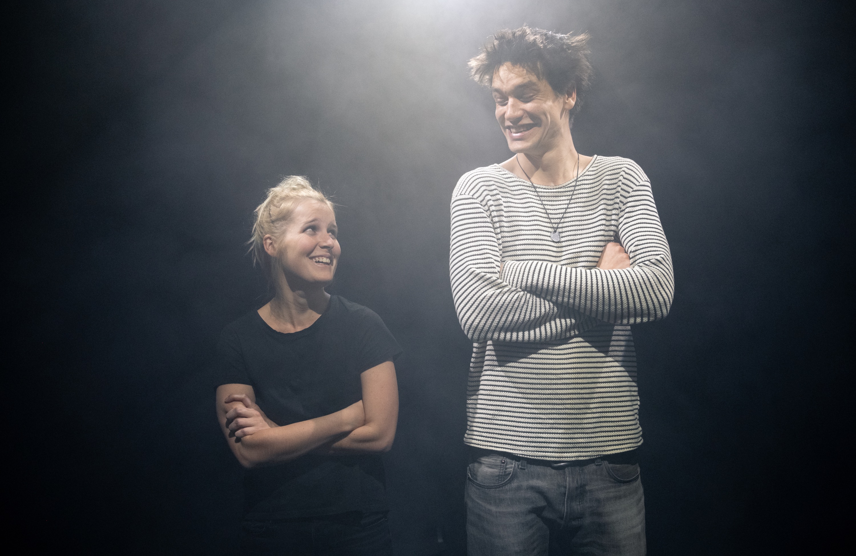 Režisér Janek Lesák a dramaturgyně Natálie Preslová 