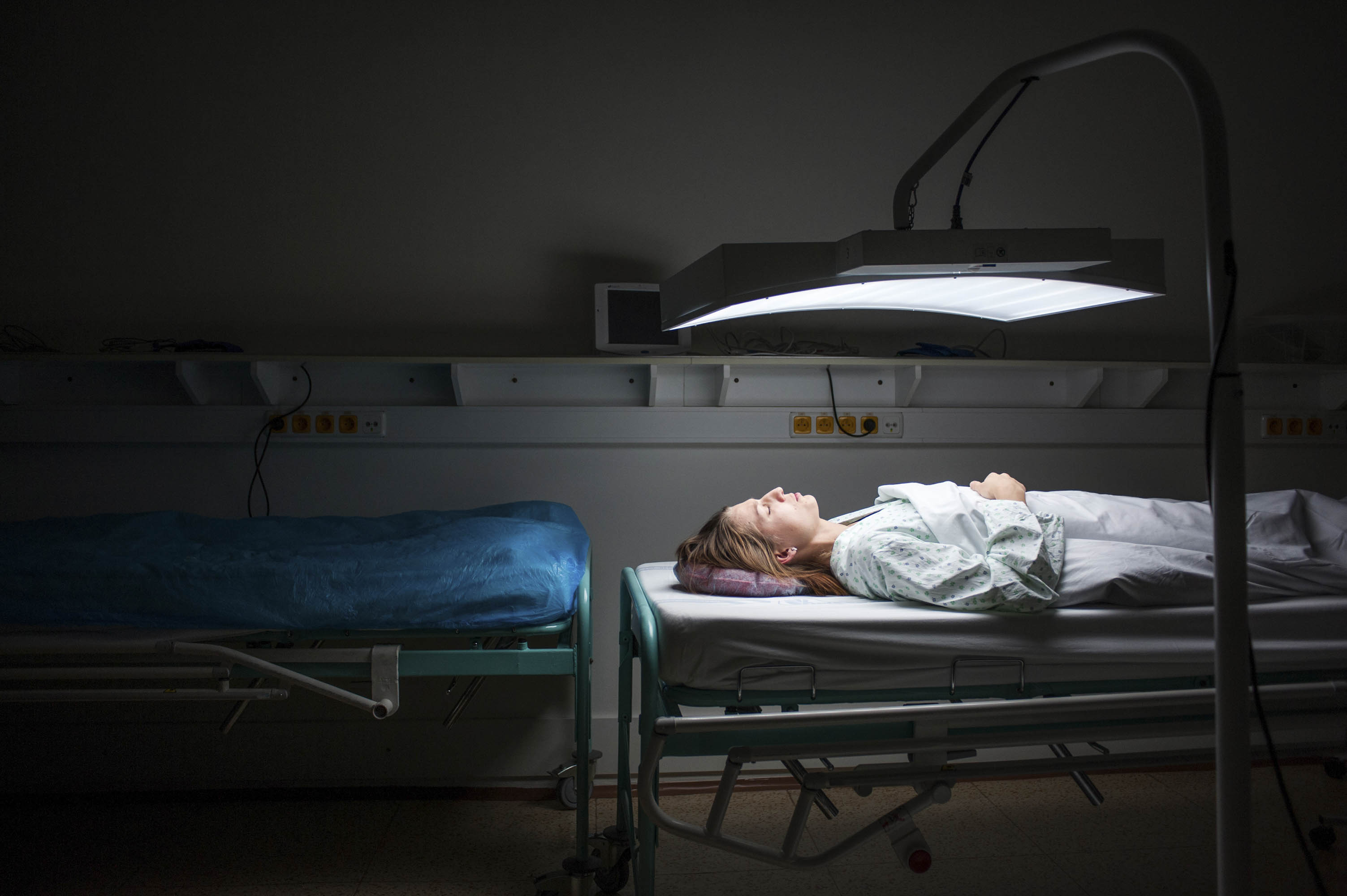 Fototerapie, spánková laboratoř; ilustrační foto
