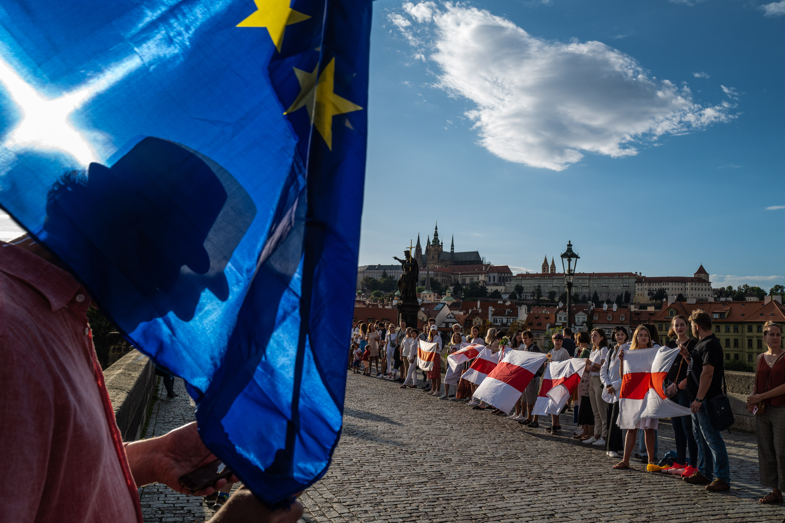 Demonstrace na podporu běloruské opozice, srpen 2020