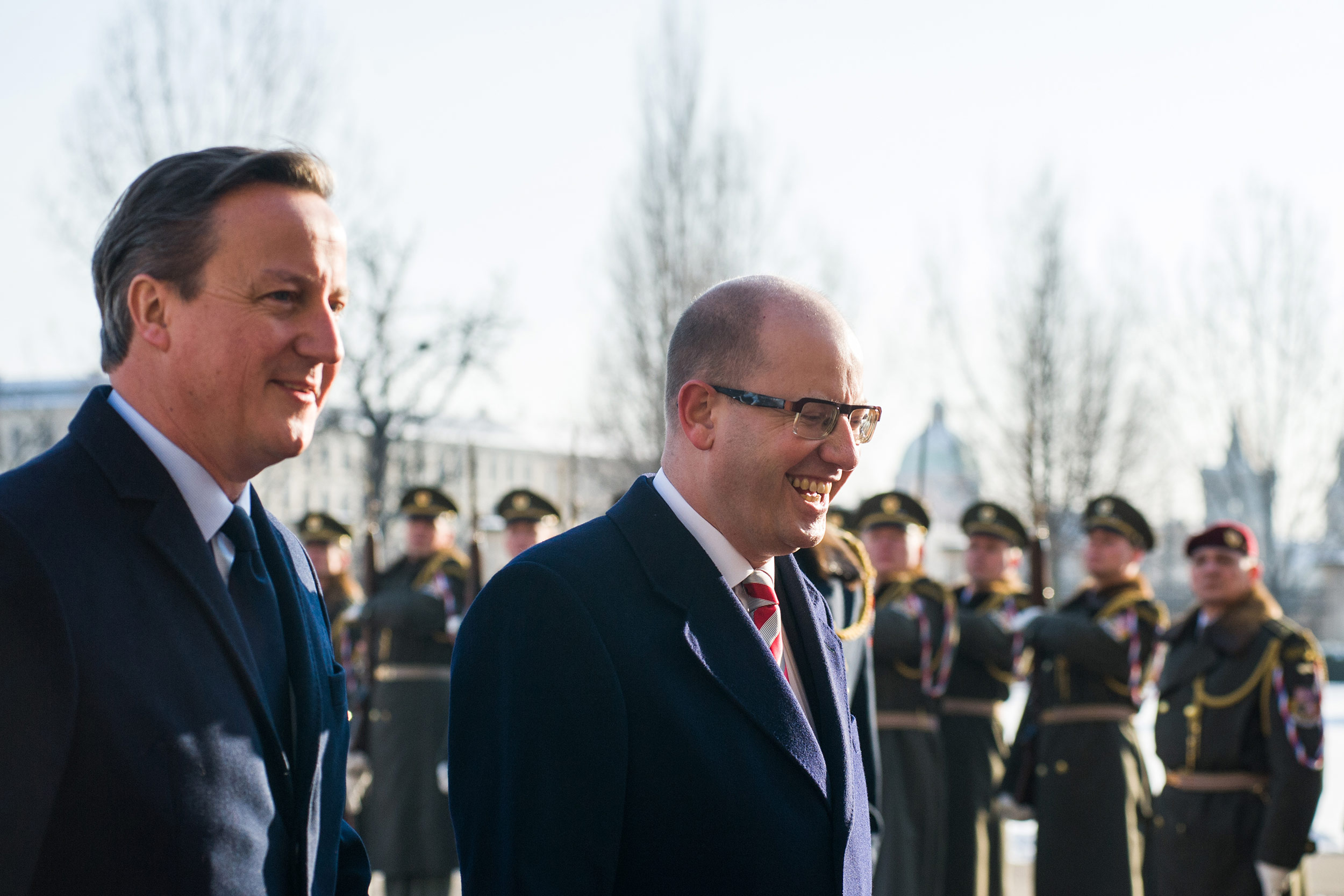 David Cameron v Praze, leden 2016