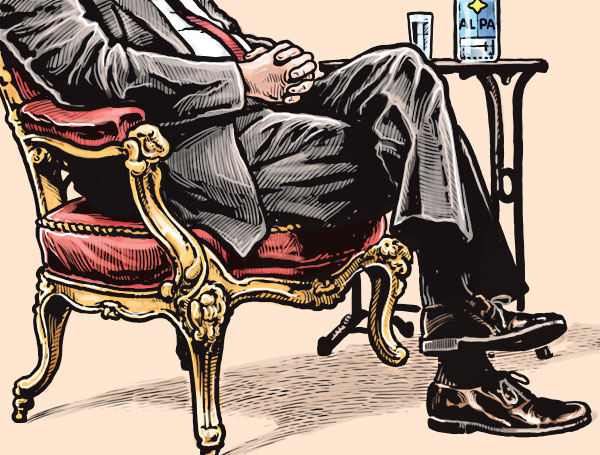 Zeman - karikatura - Respekt
