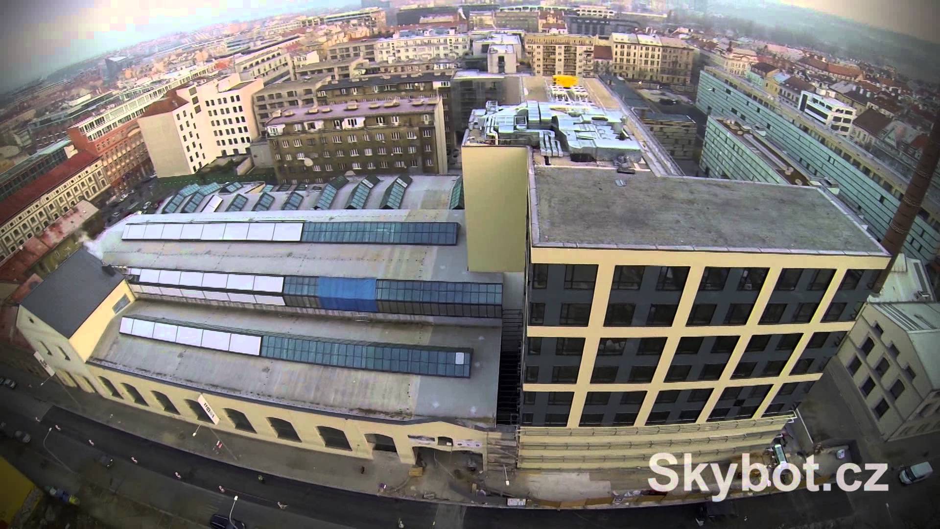 Forum Karlín (BXR, Economia; hexacopter flight; Skybot.cz)