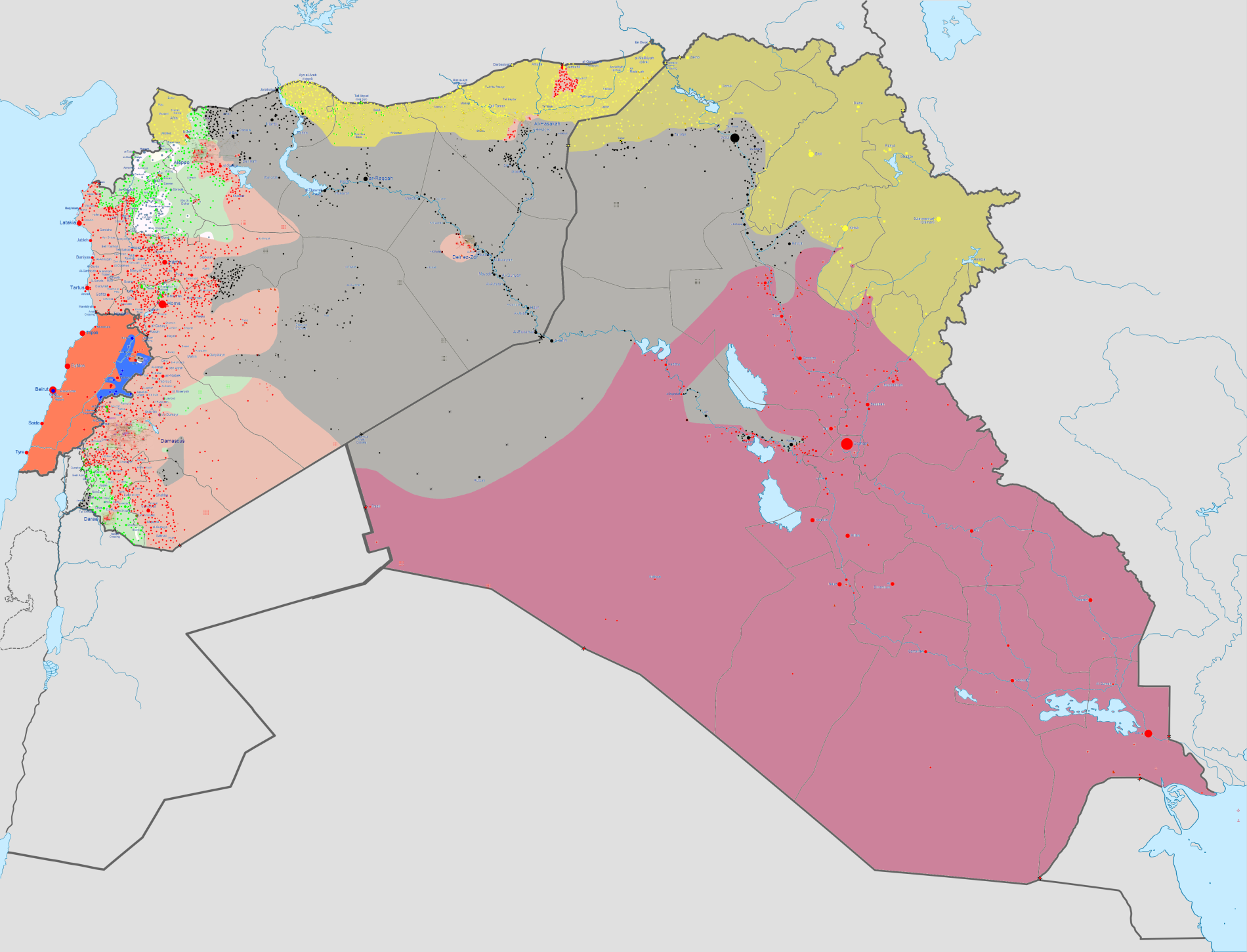 Syrian Iraqi and Lebanese insurgencies