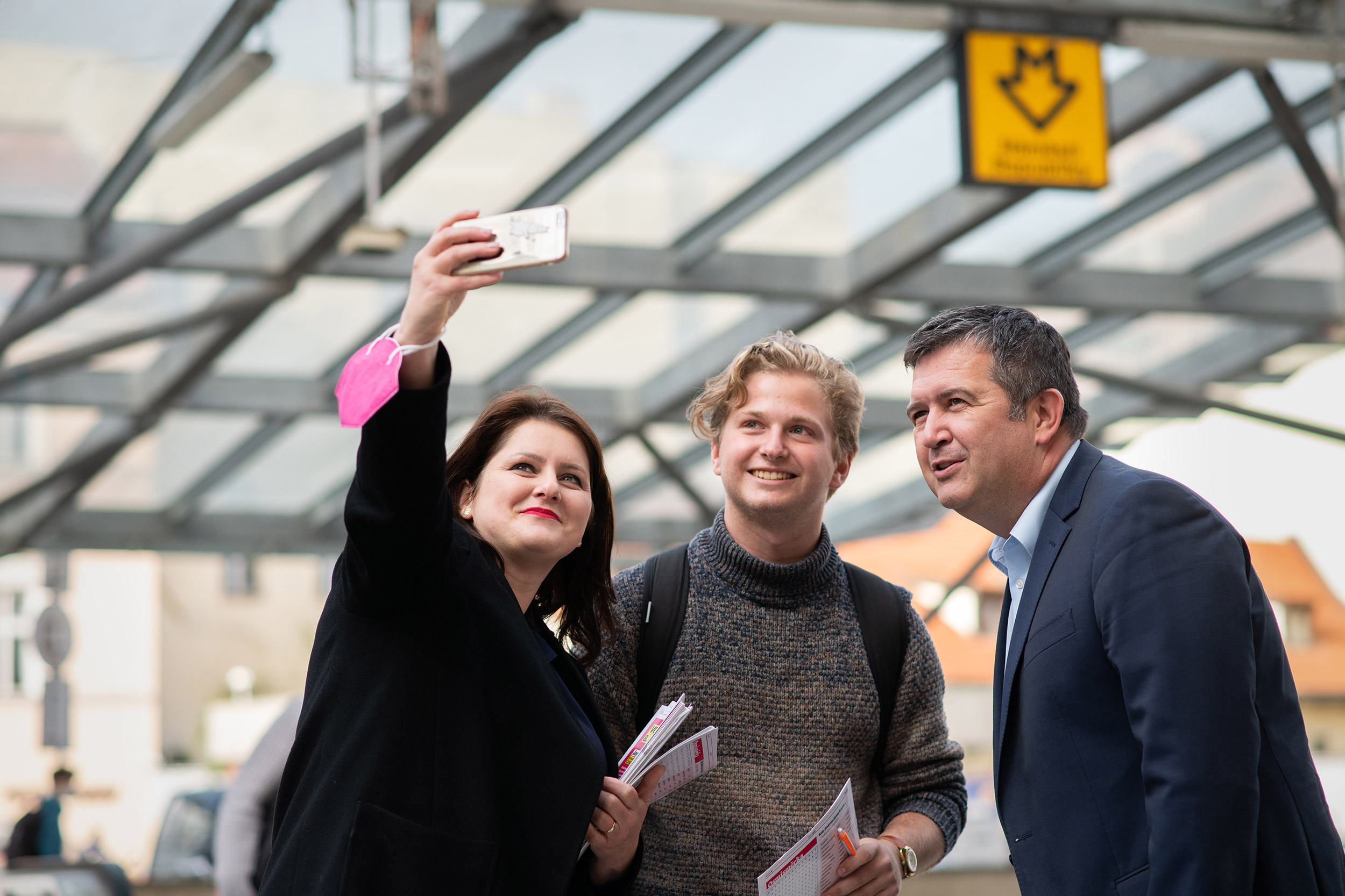 Předvolební mítink Jany Maláčové a Jana Hamáčka