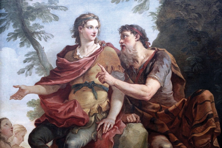 Charles Joseph Natoire: Télemachos a Mentor