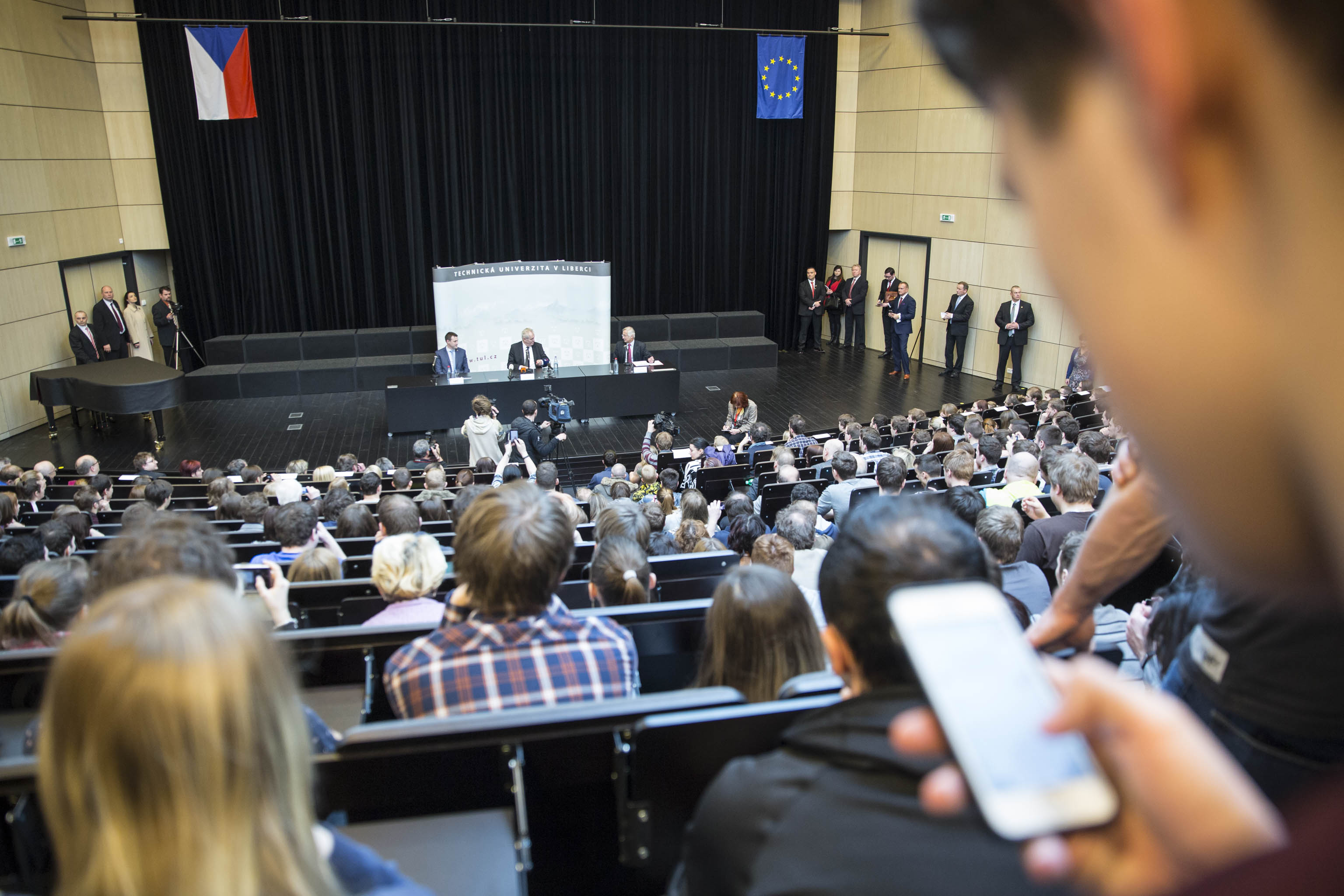 Setkání se studenty Technické univerzity v Liberci