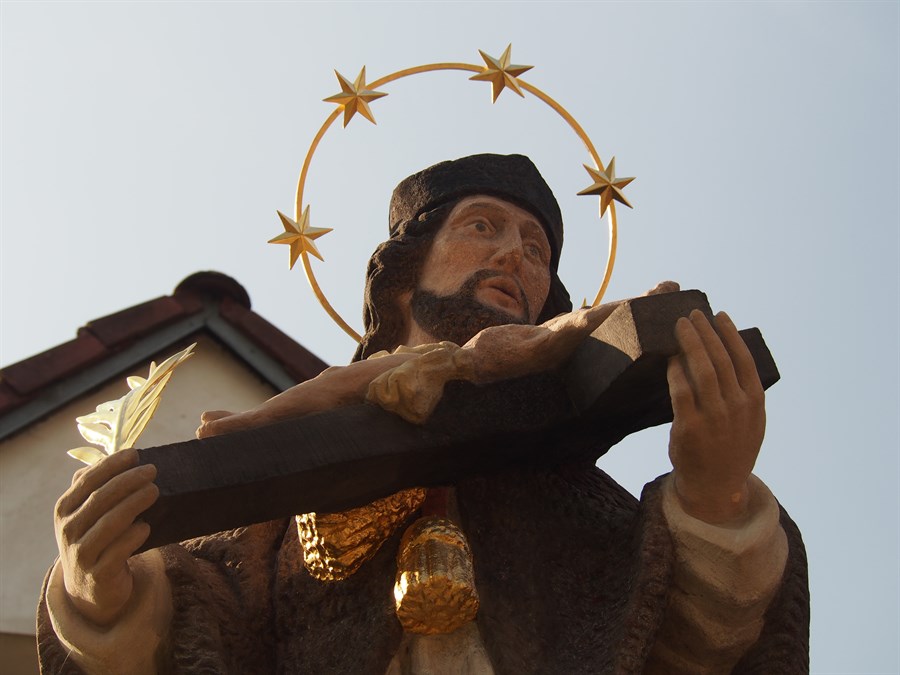 Obnova sochy sv. Jana Nepomuckého z roku 1741 v Lísce/České Kamenici 