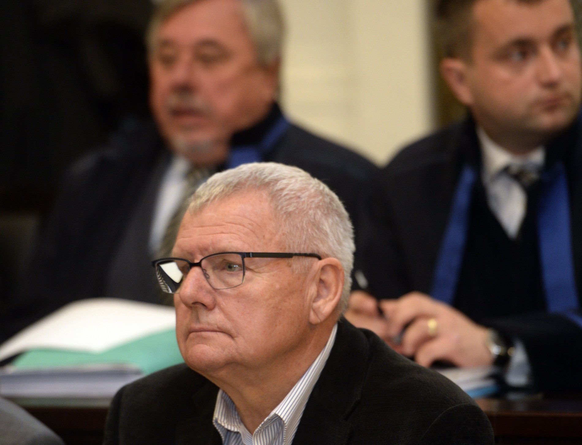 Tehdejší jednatel ProMoPro Jaroslav Veselý u pražského městského soudu v listopadu roku 2014.