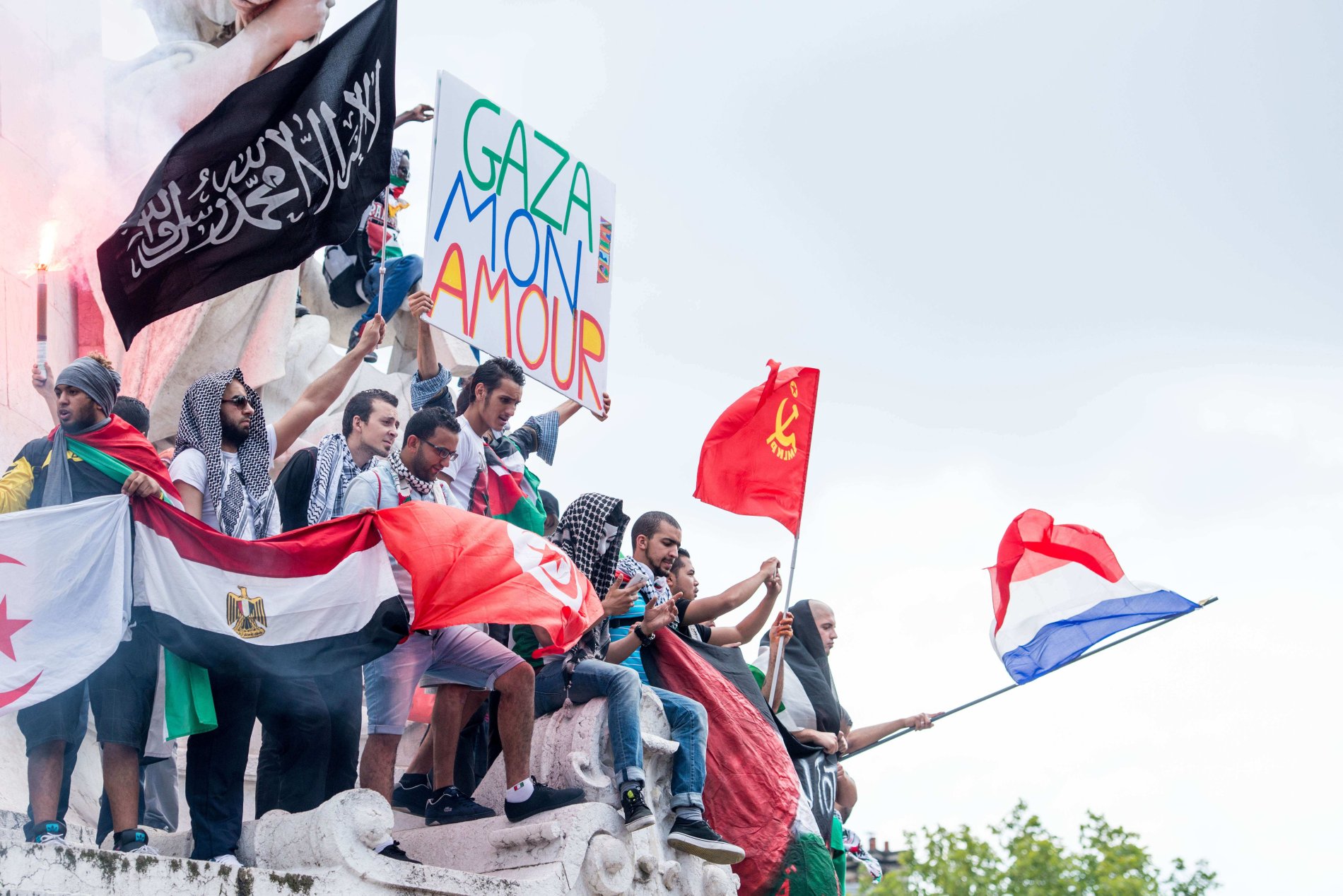 Pařížská protiizraelská demonstrace