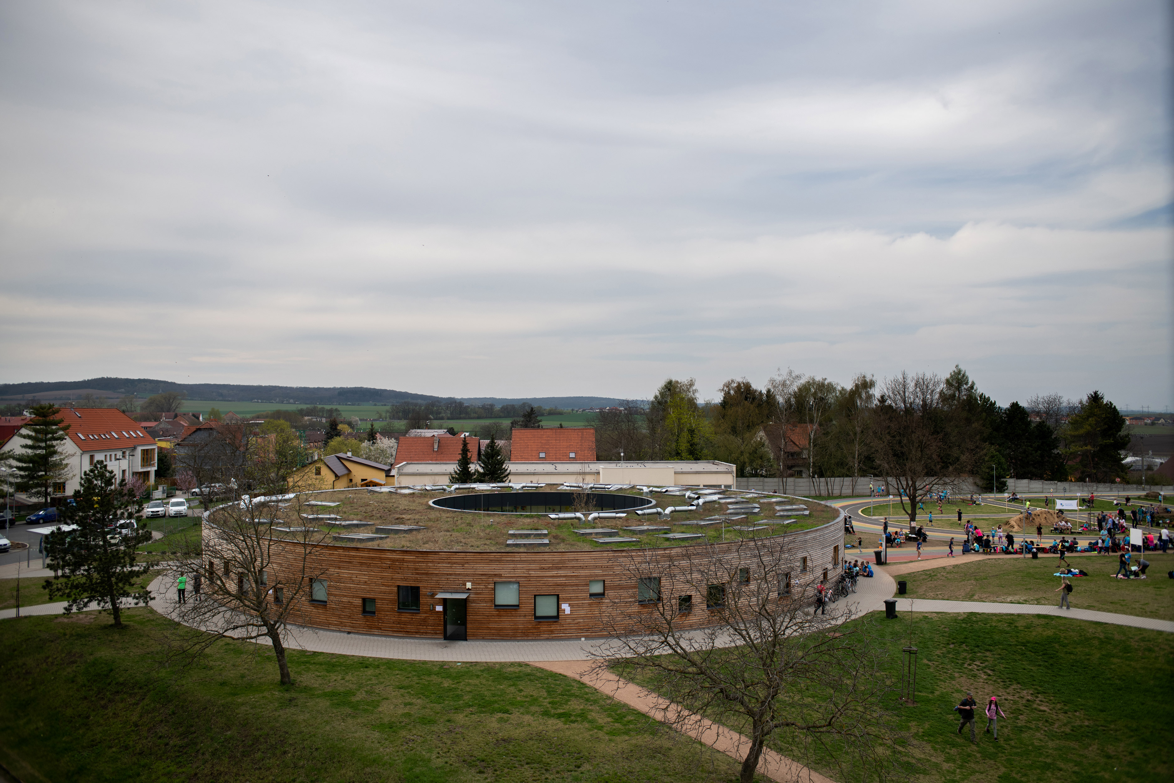 Rondel, pavilon základní školy, Líbeznice