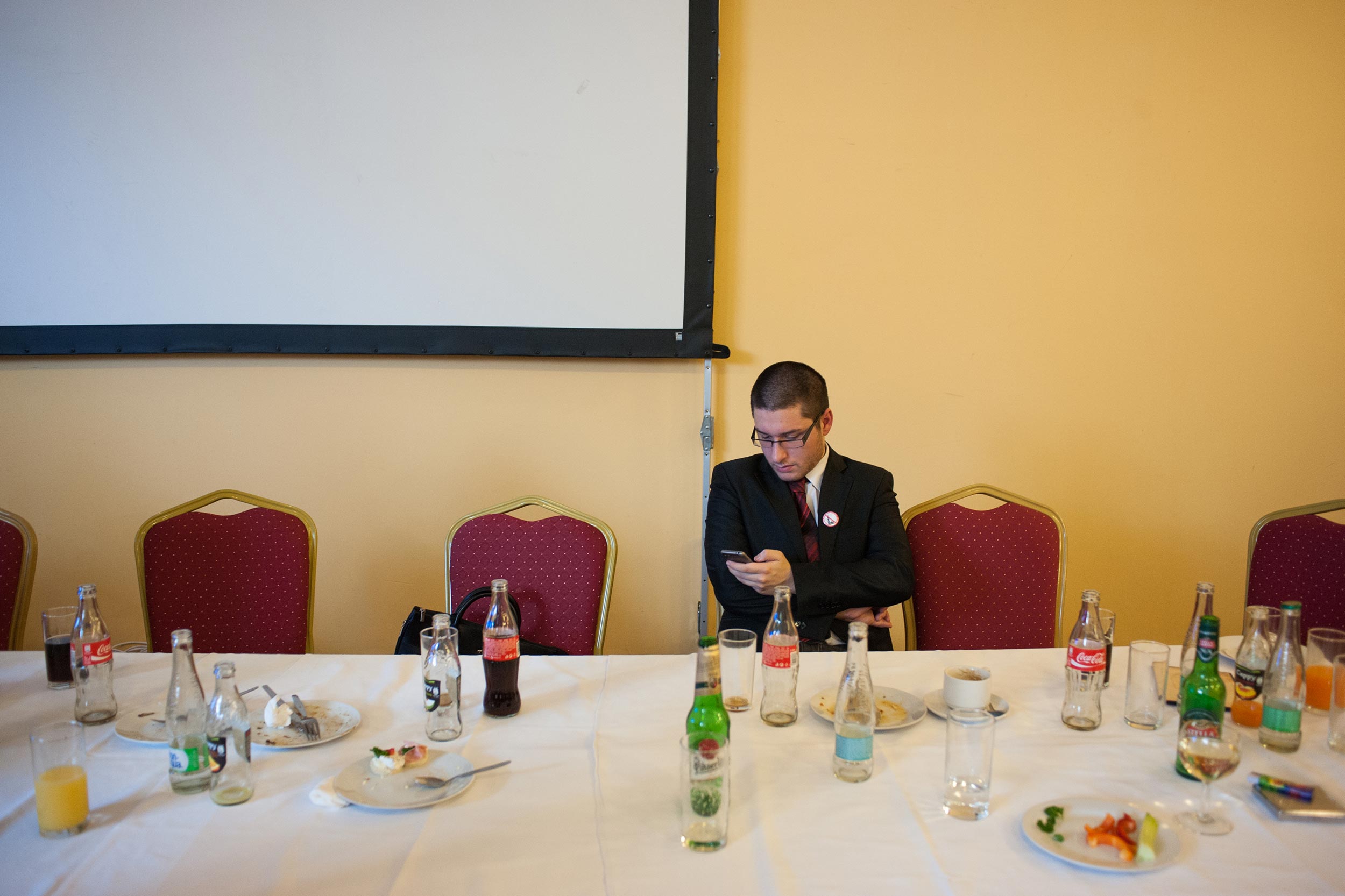 Sledování výsledků voleb, Top Hotel Praha.
