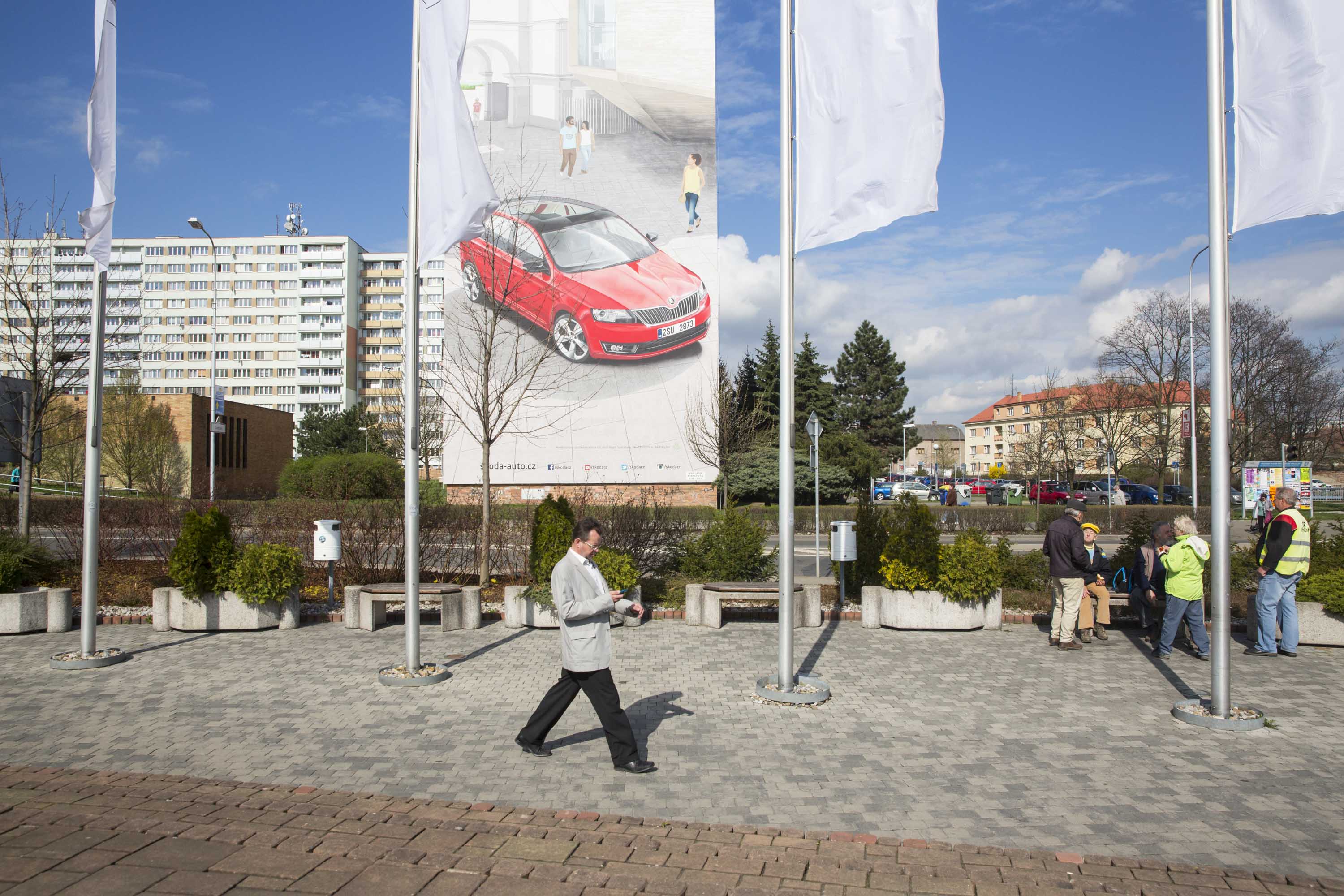 Sídliště naproti muzeu Škoda