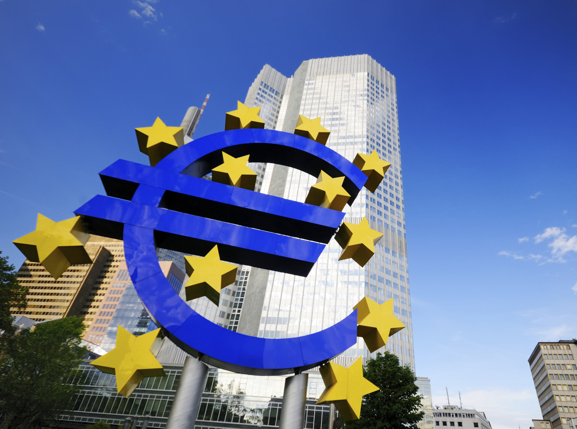 Sídlo Evropské centrální banky v německém Frankfurtu nad Mohanem
