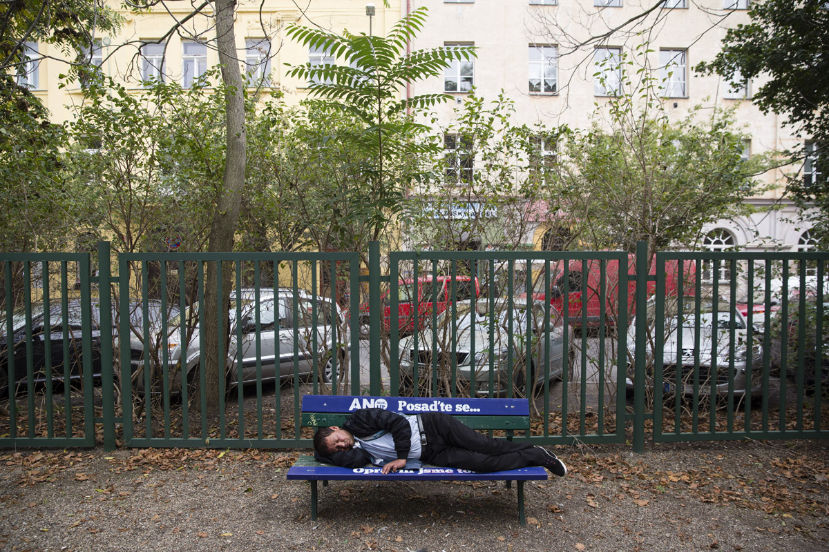 Předvolební kampaň, Praha, Karlín, říjen, foto: Milan Jaroš